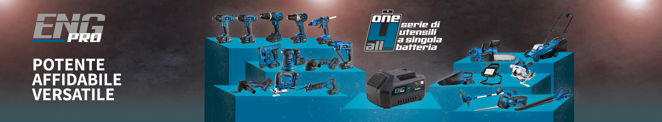 ONE4ALL - Serie di utensili a singola batteria ENG PRO