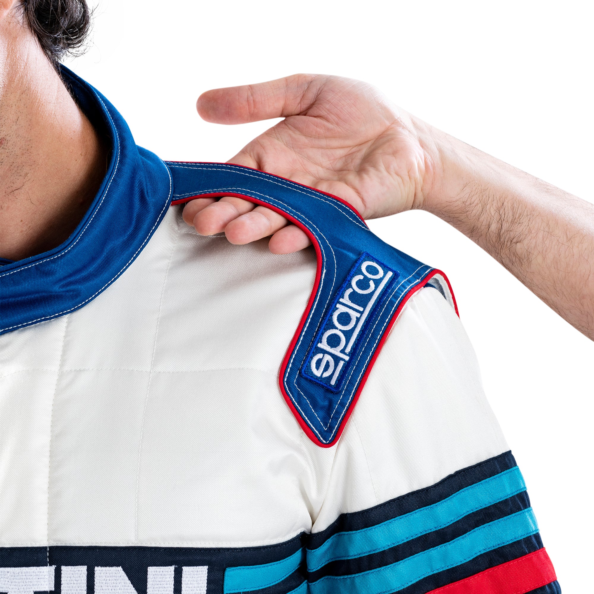 Sparco Tuta Competition R567 Martini 2000 azzurro