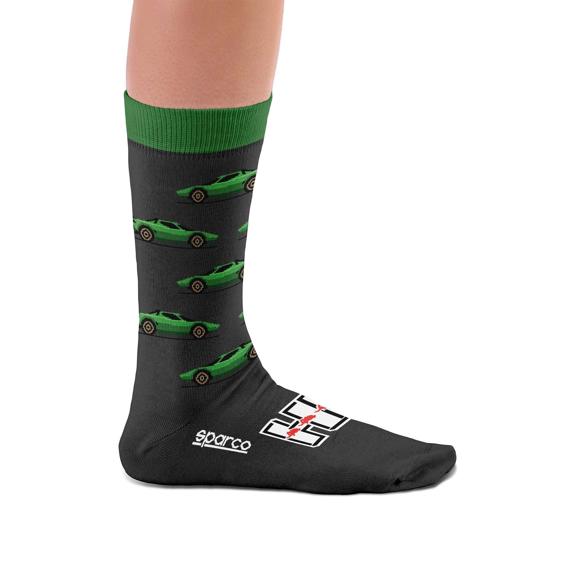 Sparco Calze Lancia Hf 41/46 nero/verde taglia A58