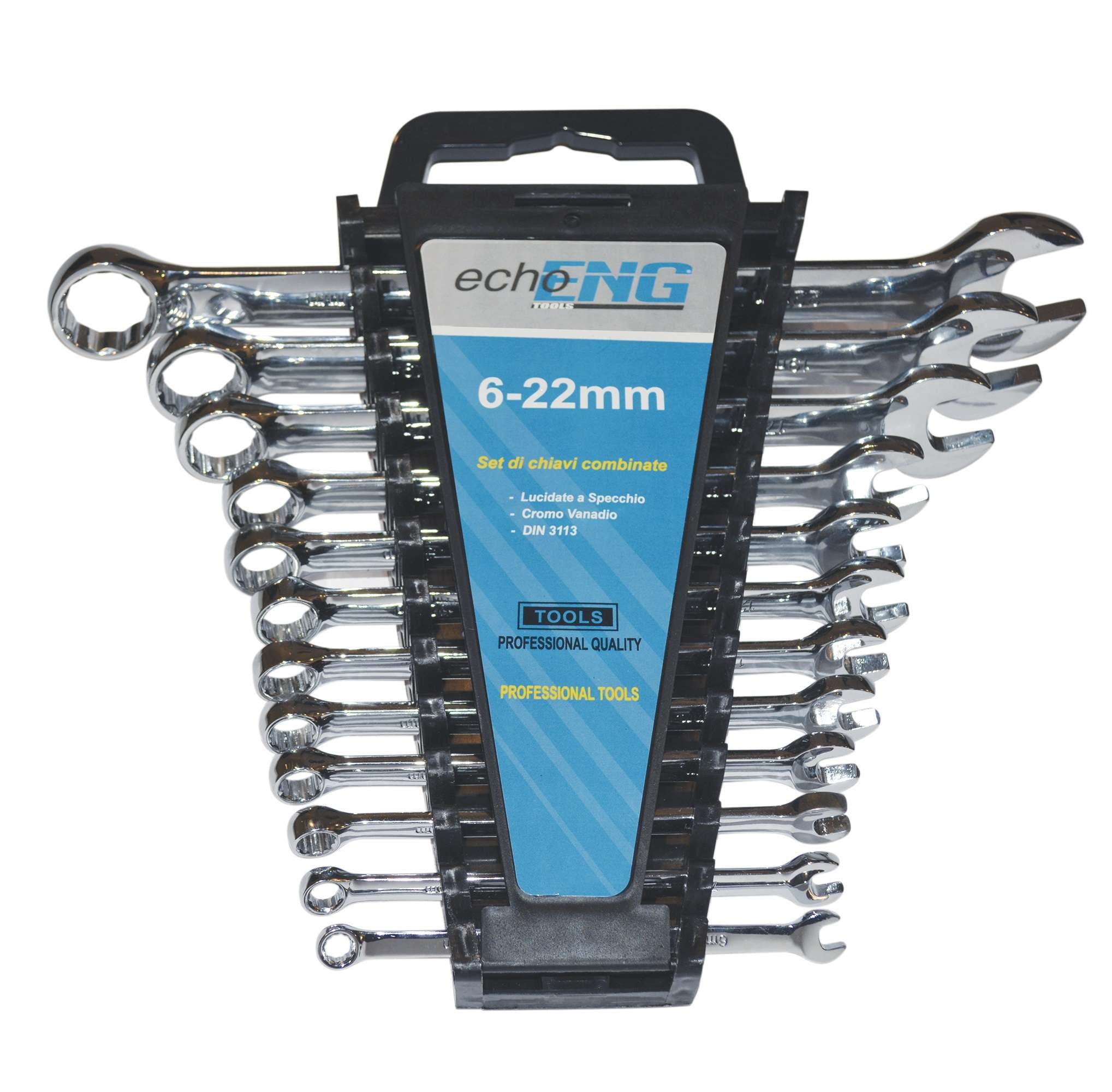 Set serie chiavi combinate 12 pz. 6-22 satinate - FI 10 S012