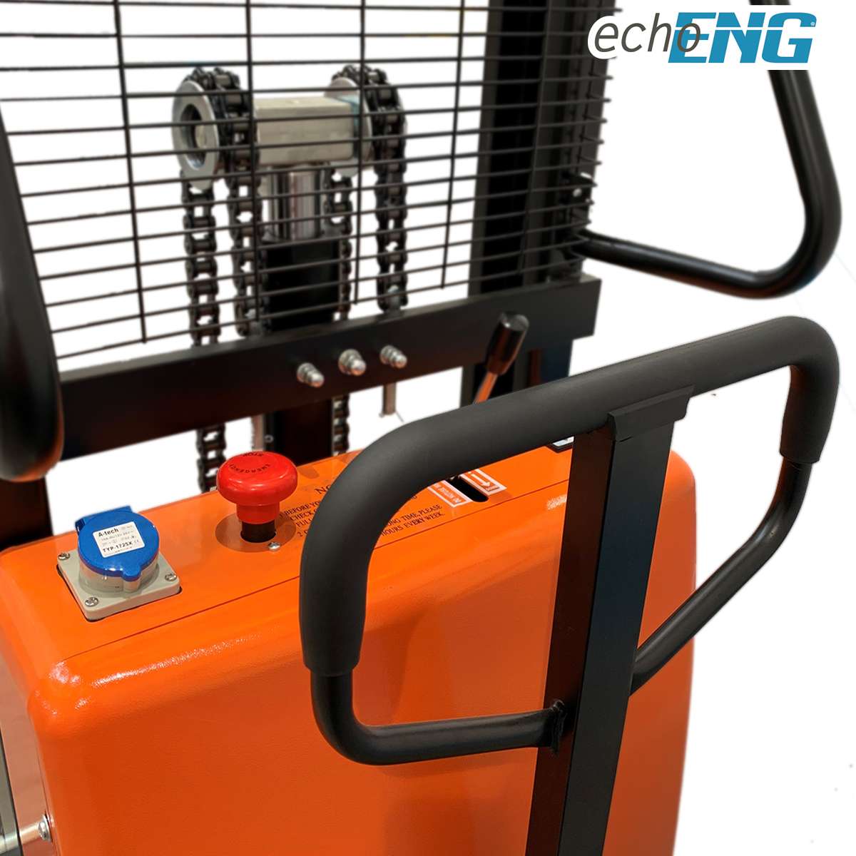 Transpallet semi elettrico, elevatore per europallet 1000kg ENG PRO MA SL ES16E