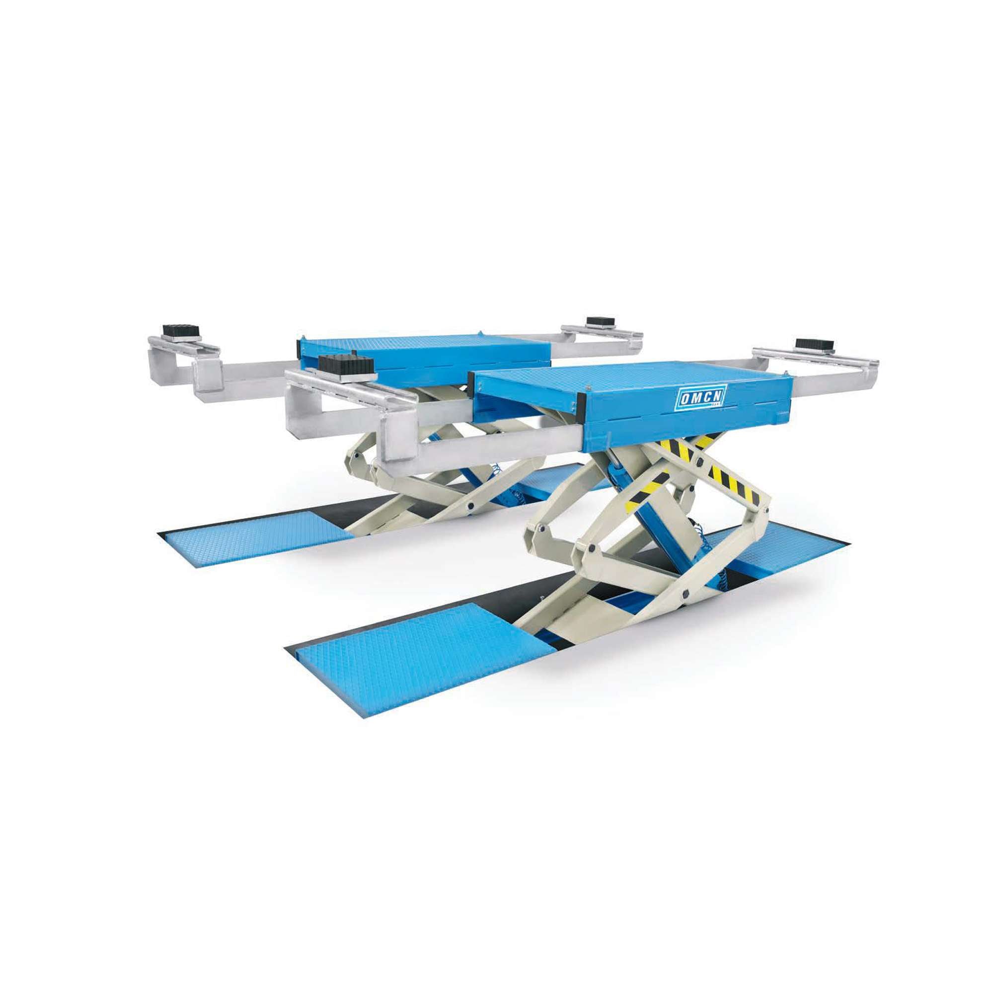 Ponte sollevatore elettroidraulico a doppia forbice 4000kg a scomparsa OMCN 730