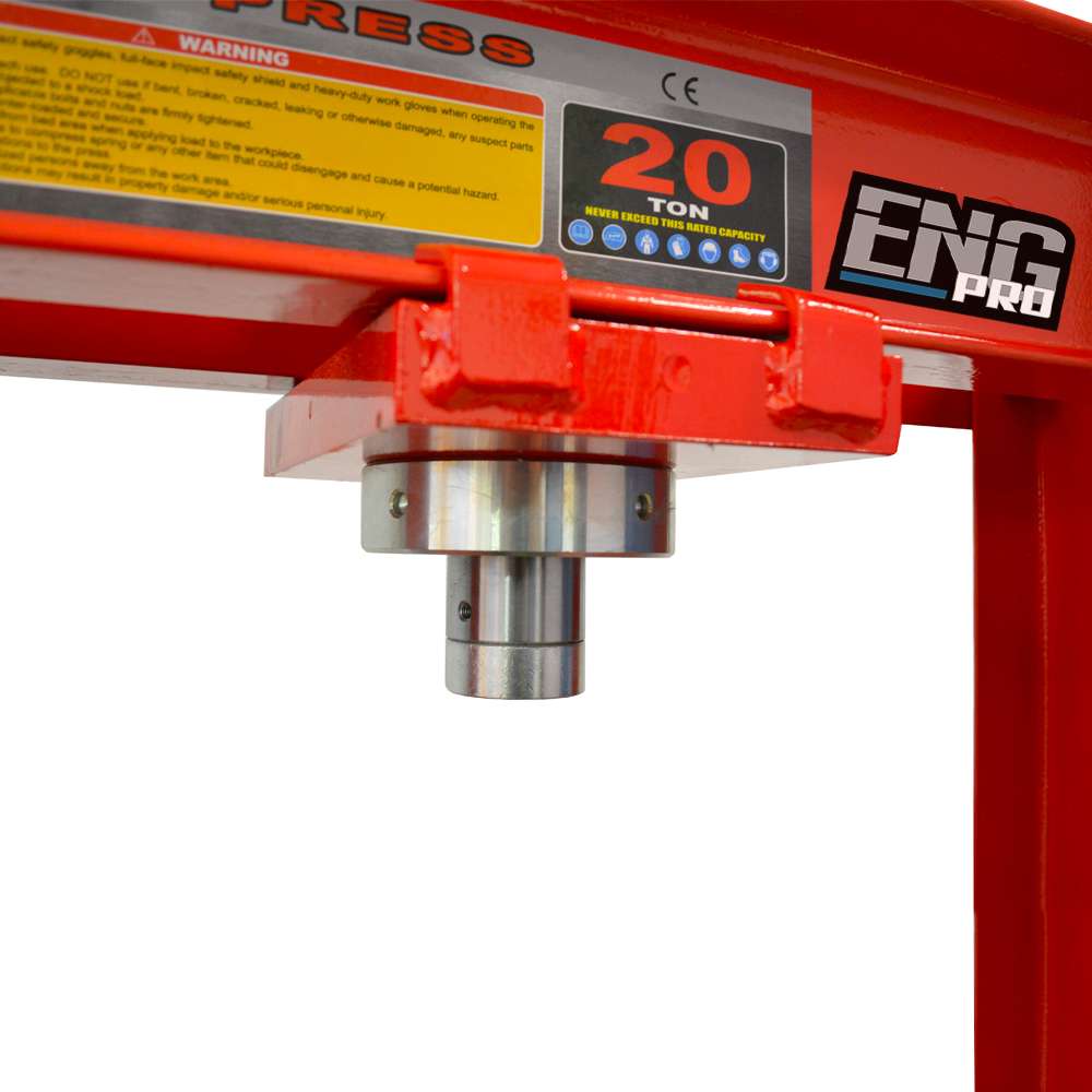 Pressa idraulica manuale 20 t con manometro corsa 200 mm - ENG PRO MA PE PE20