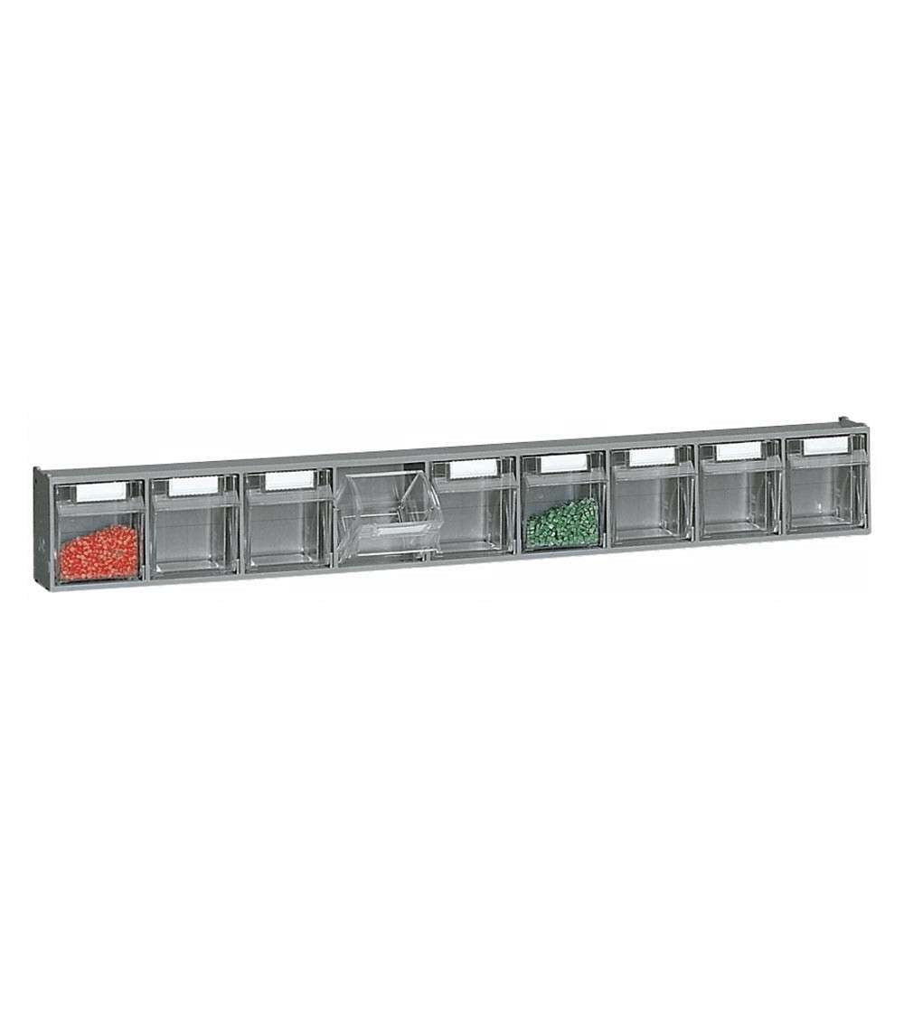 Cassettiera portaminuteria per carrello 600 X 69 X 77 H - con 9 cassetti - FAMI FAXVBCH00900001 - 2 PZ. Grigio
