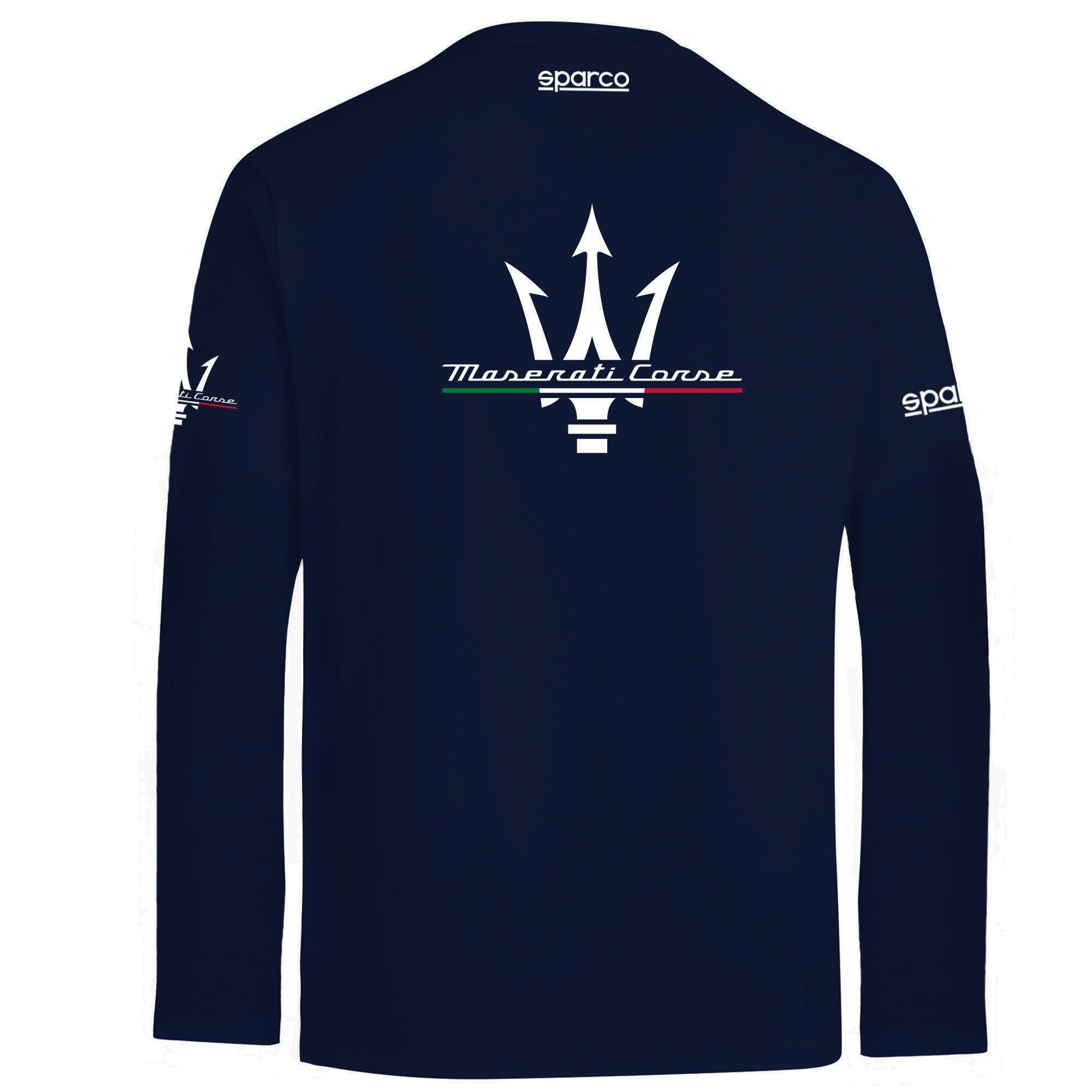 Sparco Long Sleeve T-Shirt Maserati blu navy/blue-abbigliamento Sparco Teamwork