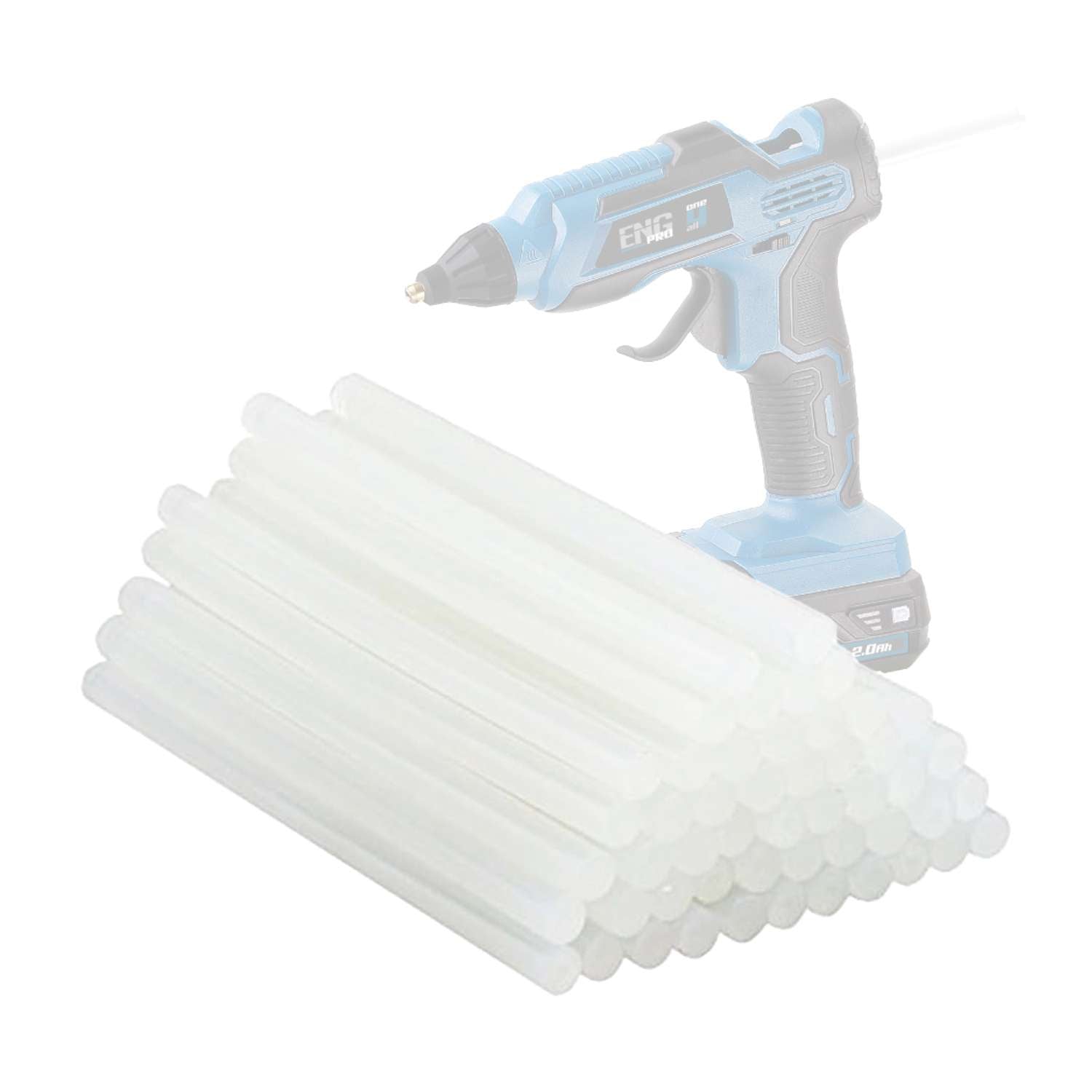Stick colla a caldo 11x200mm - Ricarica da 50 pezzi per pistola per colla a caldo ENG PRO