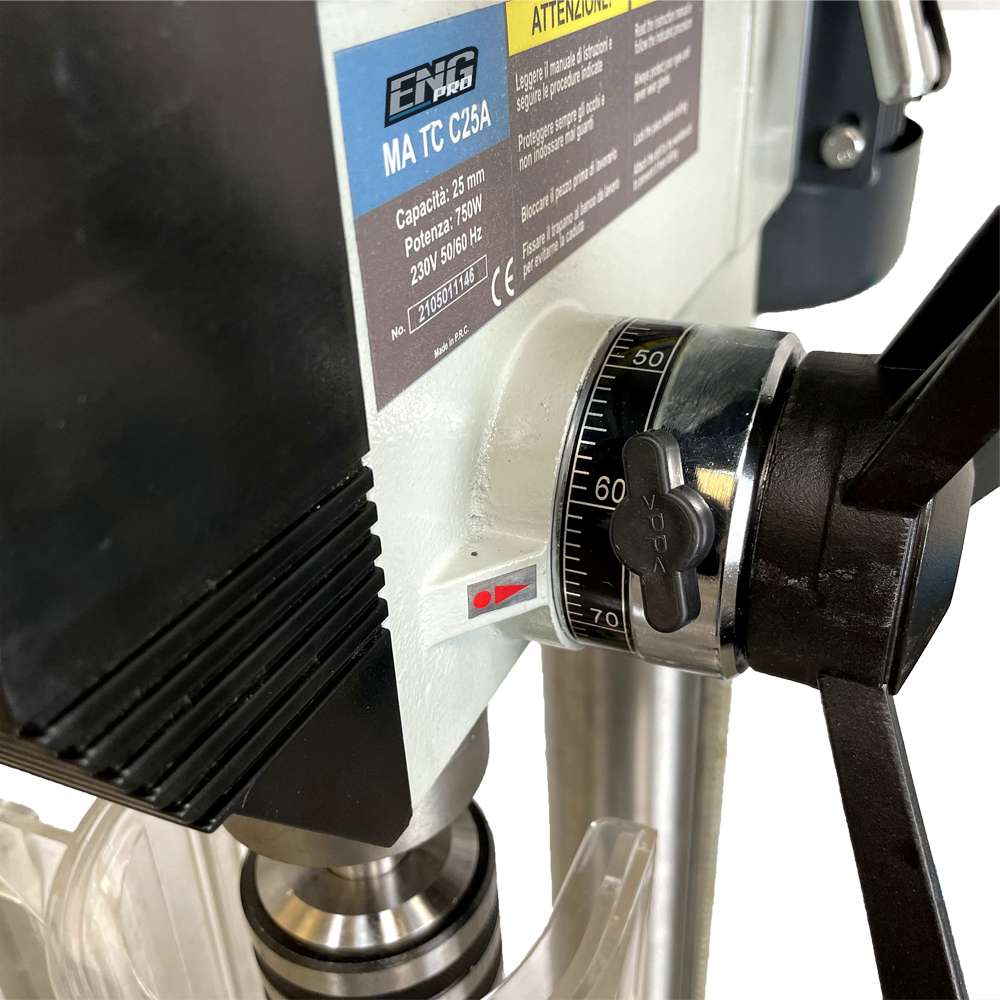 Trapano a colonna con trasmissione a cinghia 25mm - ENG PRO MA TC C25A