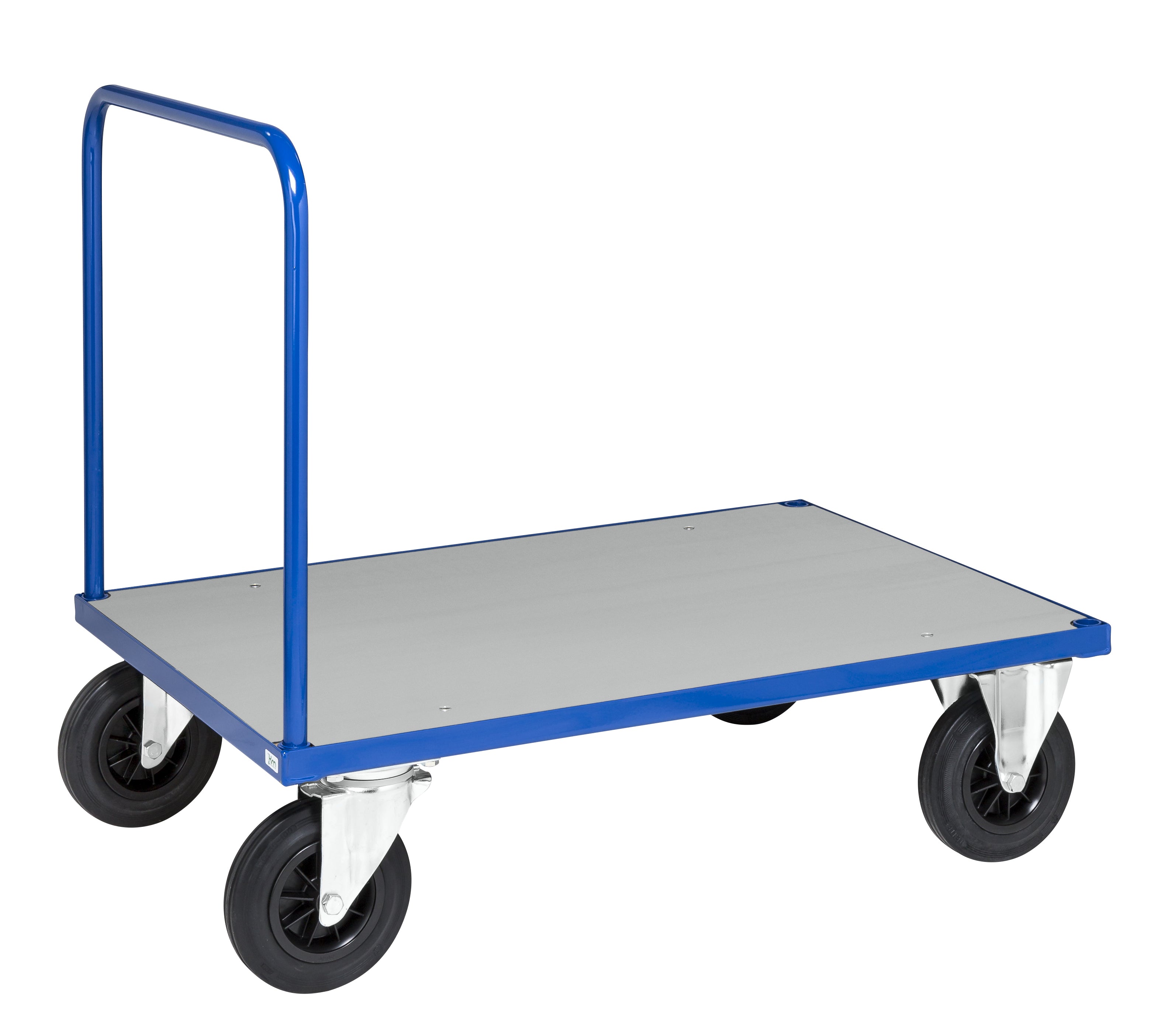 Carrello a piattaforma con freno 1200 x 800 x 900 carico 500Kg Kongamek KM431-3B