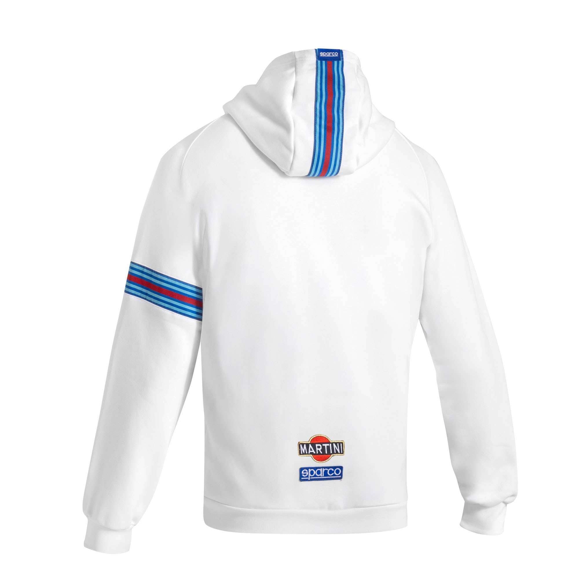 Sparco Hooded Full Zip Martini-R My25 white