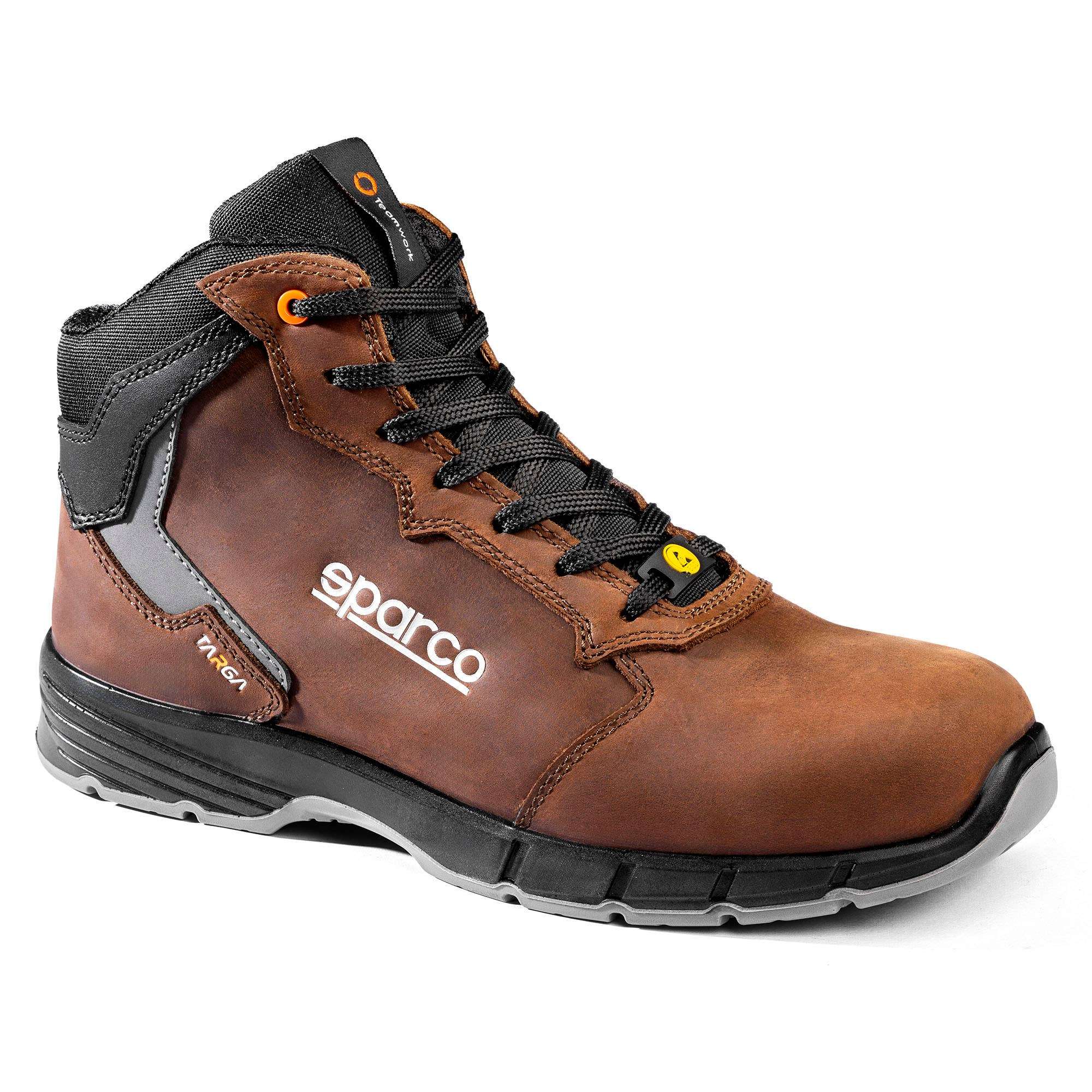 Sparco Scarpe Targa-H Vic S3S ESD Mtm ESD FO darkbrown-scarpe antinfortunistiche da lavoro