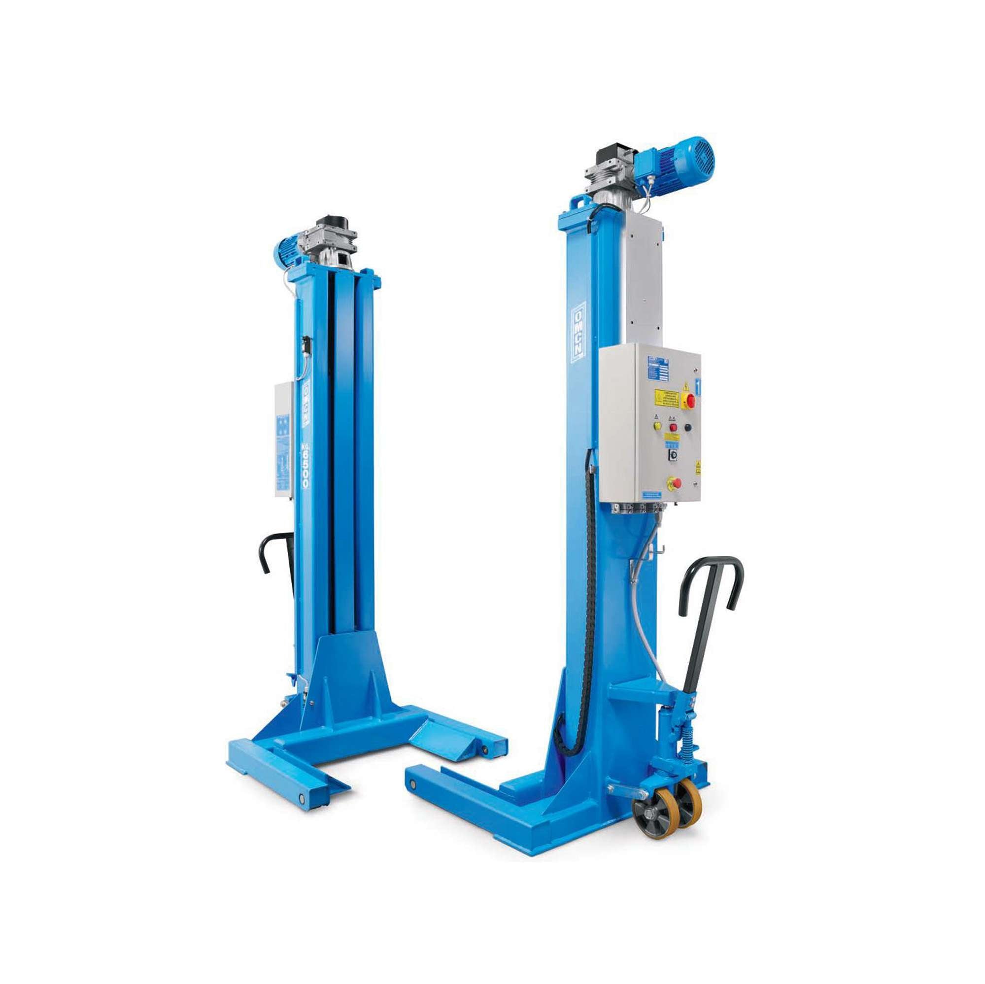 Ponte sollevatore elettromeccanico Set 8 colonne mobili 6500kg OMCN 959/B