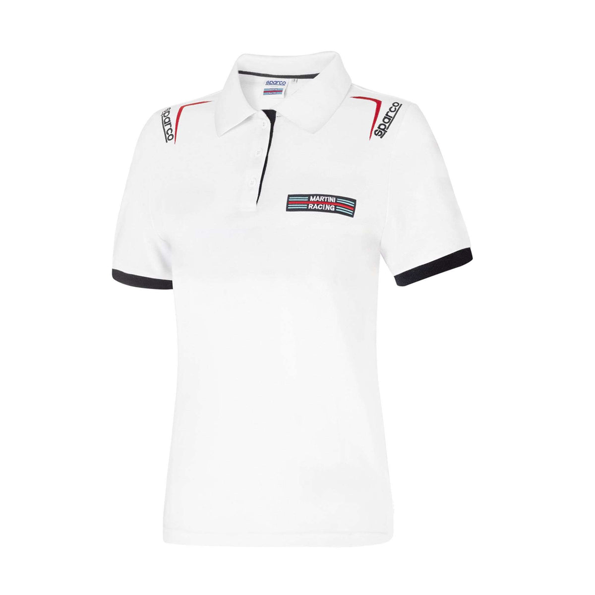 Sparco Polo Martini-R Lady bianco-abbigliamento