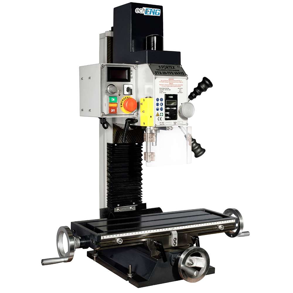 Trapano fresa da banco FTX-20-TFS VARIO 230V 1.1 kW ENG PRO Fortex