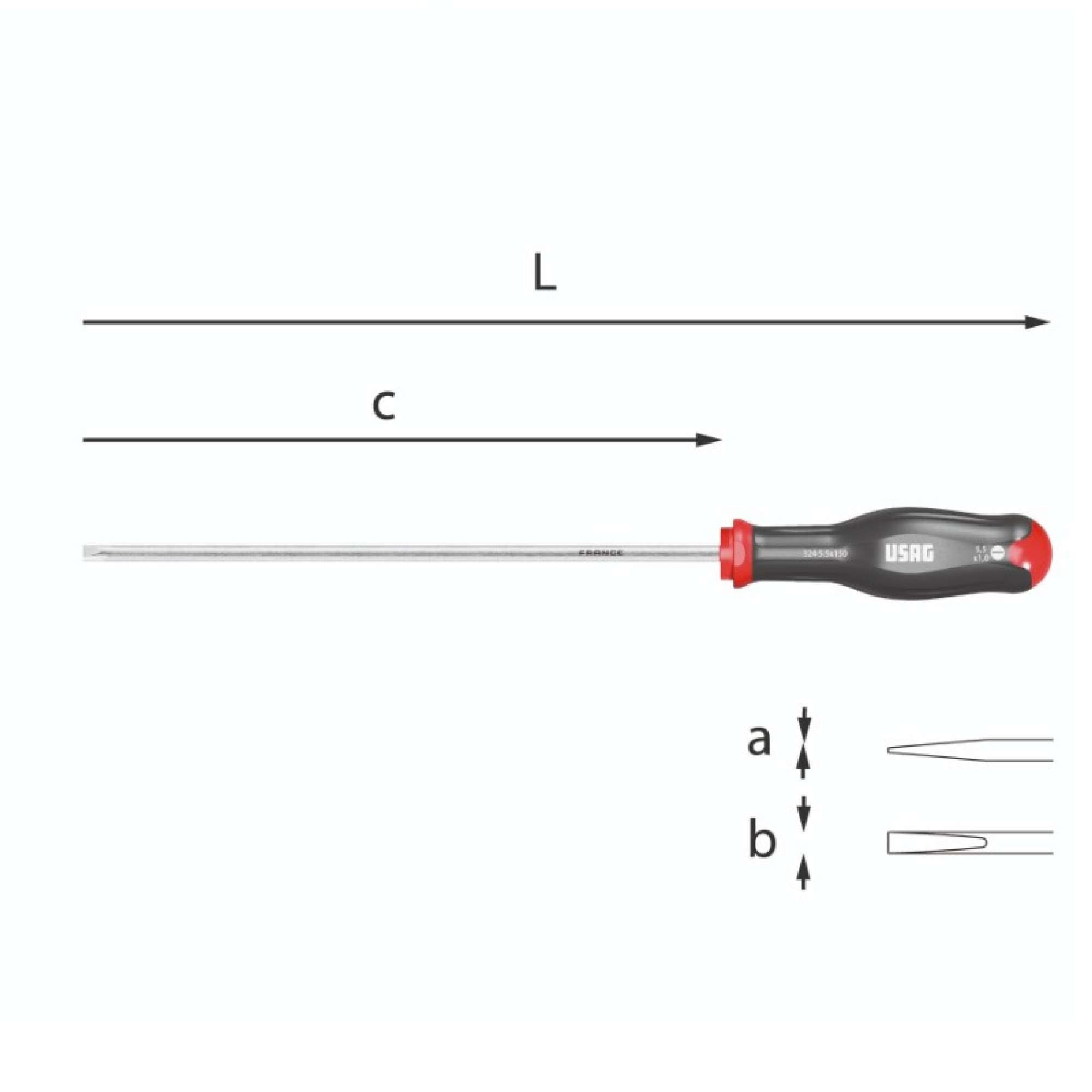 Giraviti per viti con intaglio - Usag 324 L