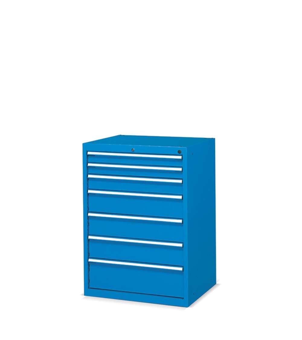 WARDROBE WITH 7 DRAWERS FOR INDUSTRIAL WORKSHOP 717 X 600 X 1000 H - TOTAL EXTRACTION - FAMI FDF10905404 - BLUE