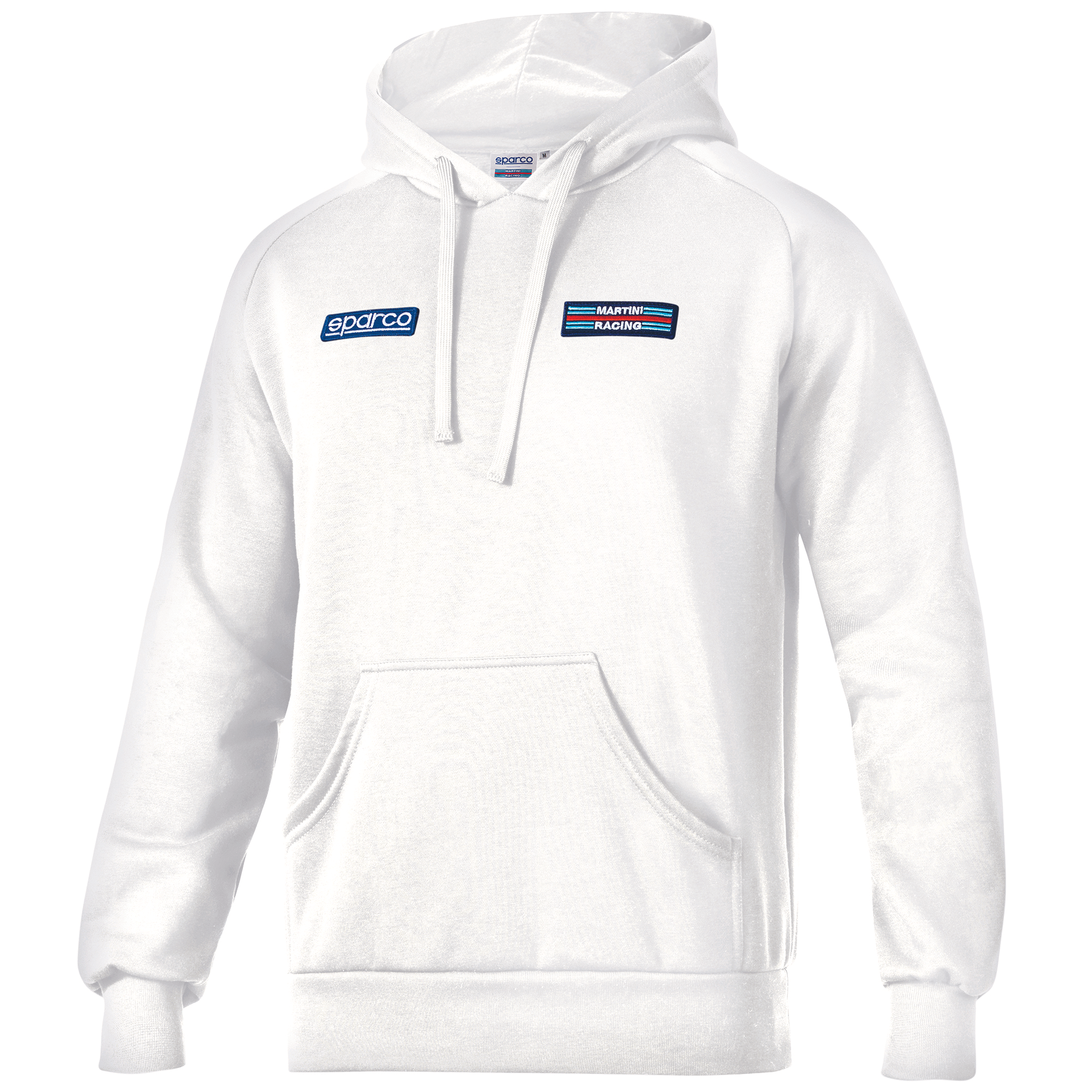 Sparco Hoodie Big Stripes Martini-R bianco