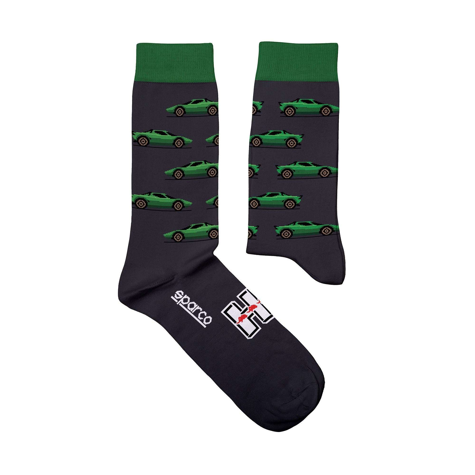 Sparco Calze Lancia Hf 41/46 nero/verde taglia A58
