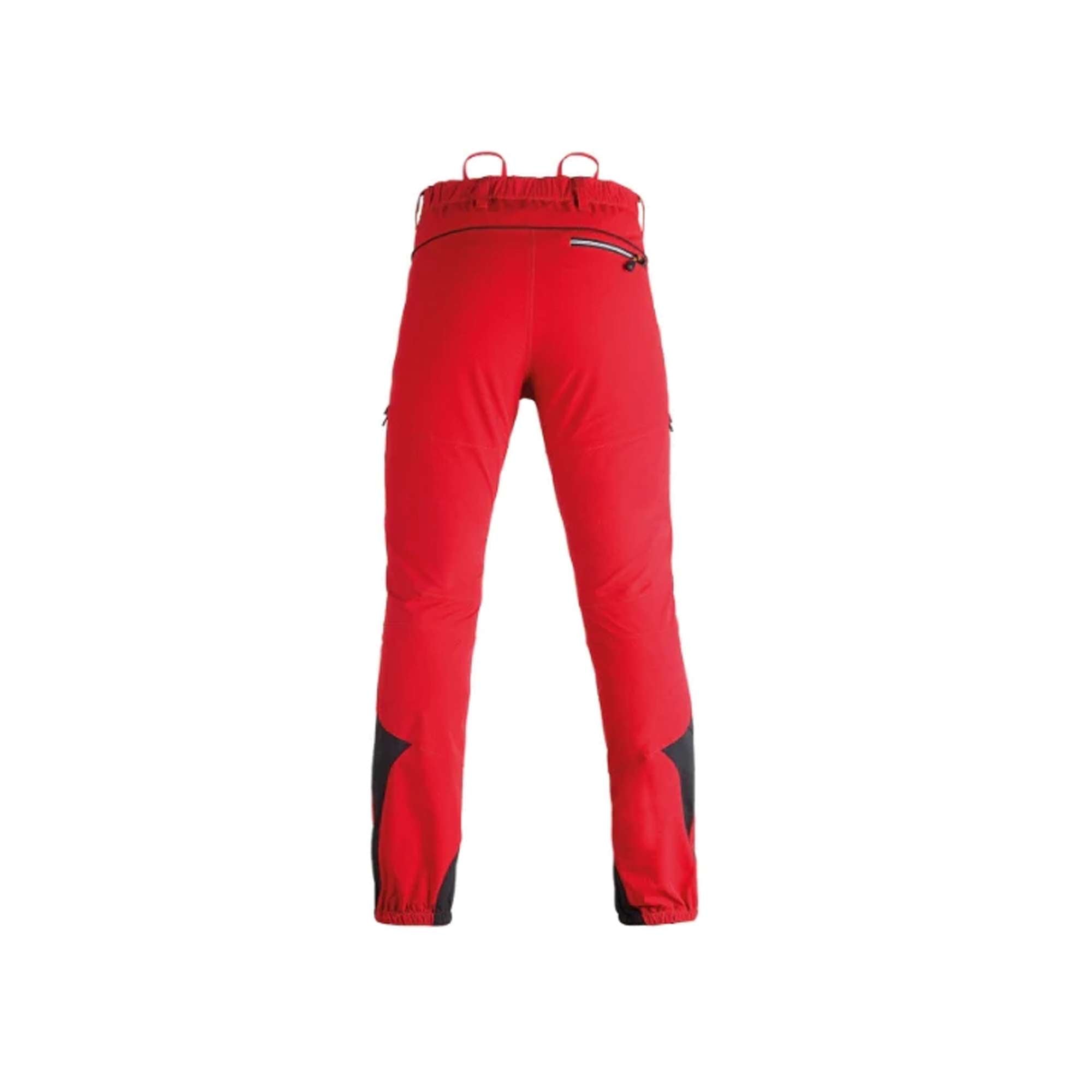 Pantaloni da lavoro, tessuto elasticizzato e water repellent, Rosso Kapriol Tech