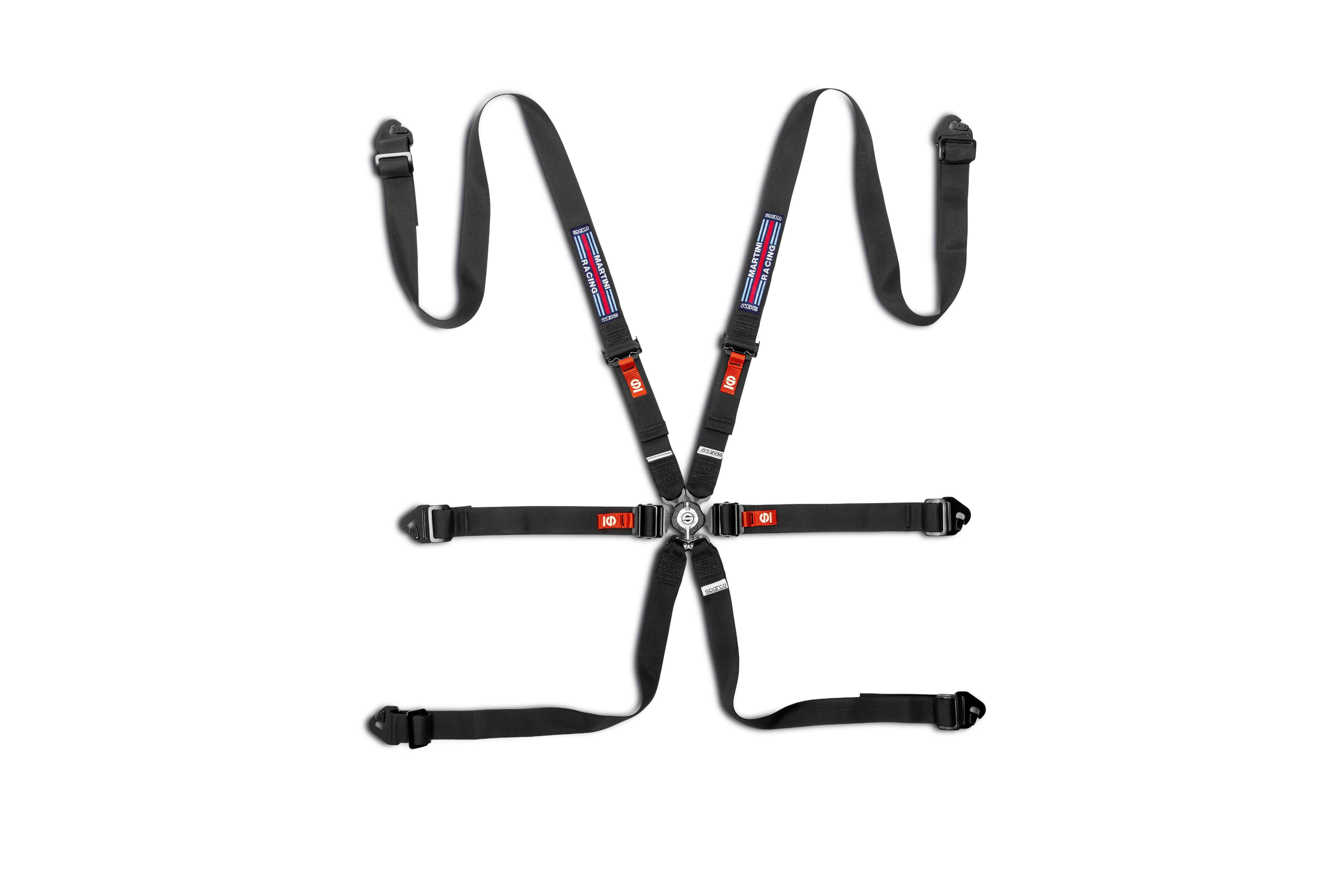 Sparco Cint. Competition H-2Pd Mr 6Pt 2" Steel 26 nero black