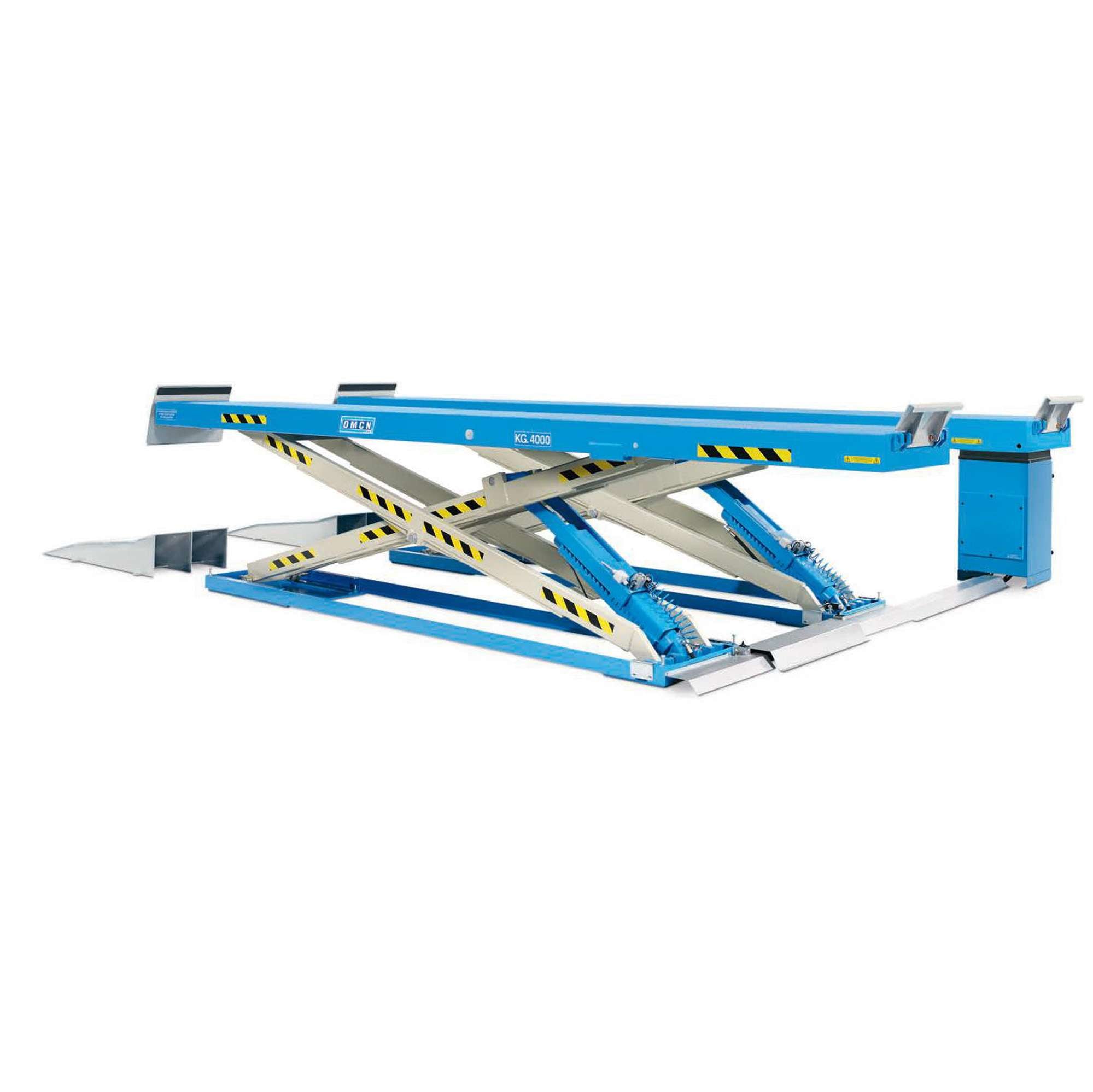 Sollevatore elettroidraulico a forbice portata 5000 kg pavimento OMCN
