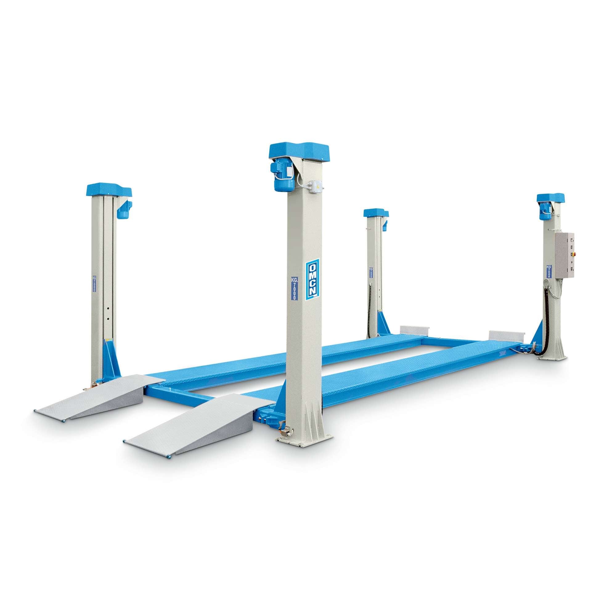 Ponte sollevatore elettromeccanico a 4 colonne portata 7000 kg OMCN 405