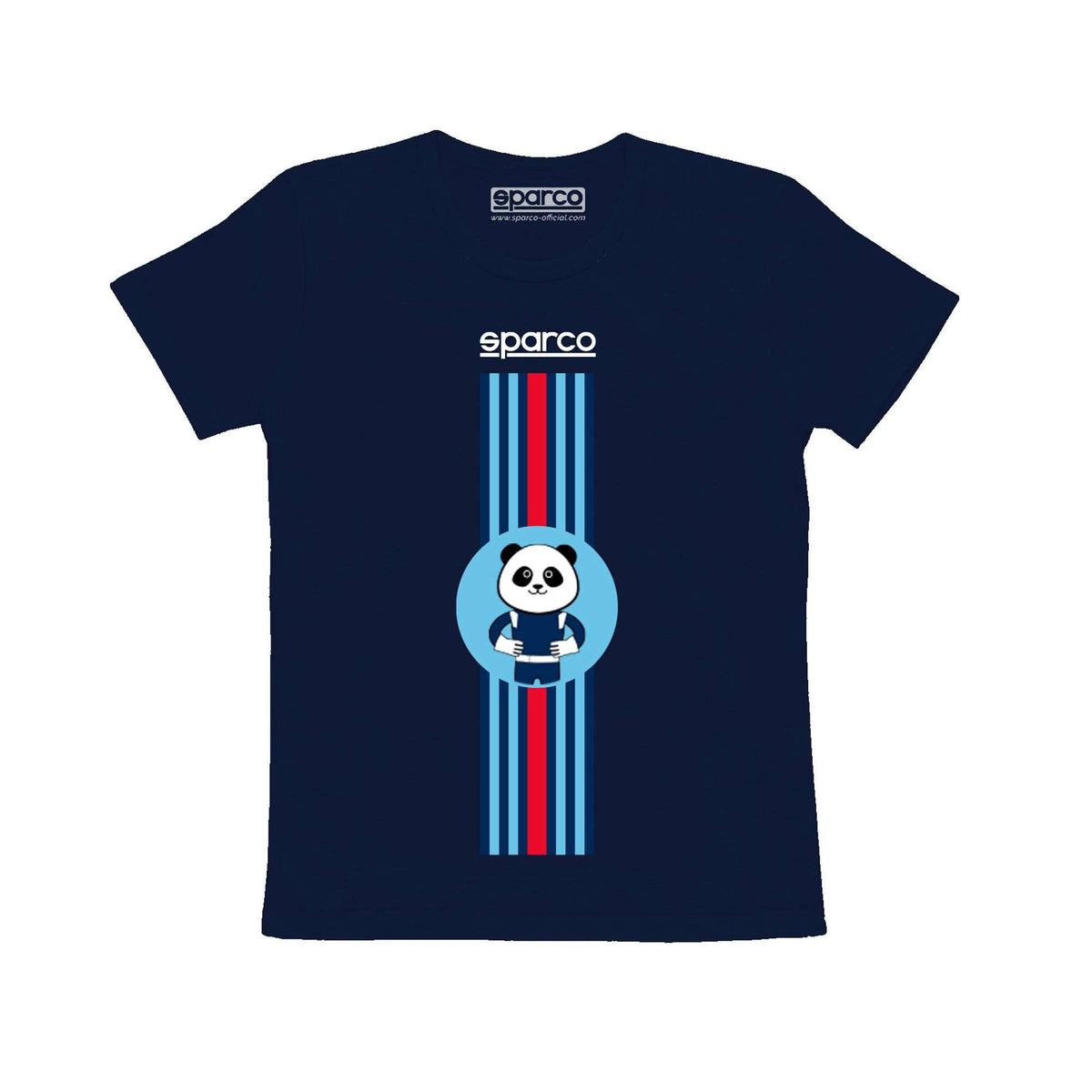 Sparco T-Shirt Stripes Design blu navy-abbigliamento Sparco Teamwork
