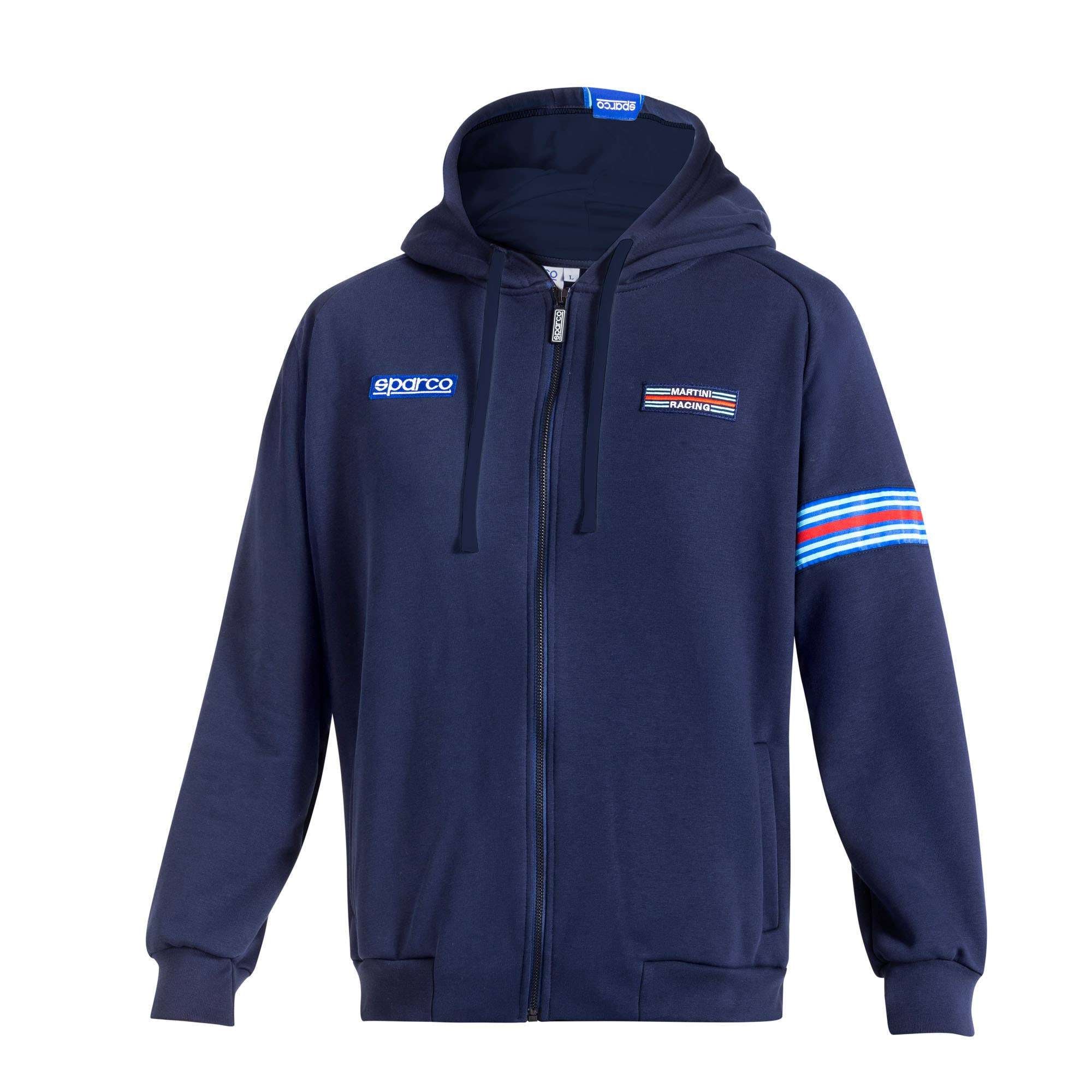 Sparco Hooded Full Zip Martini-R My25 navy/blue