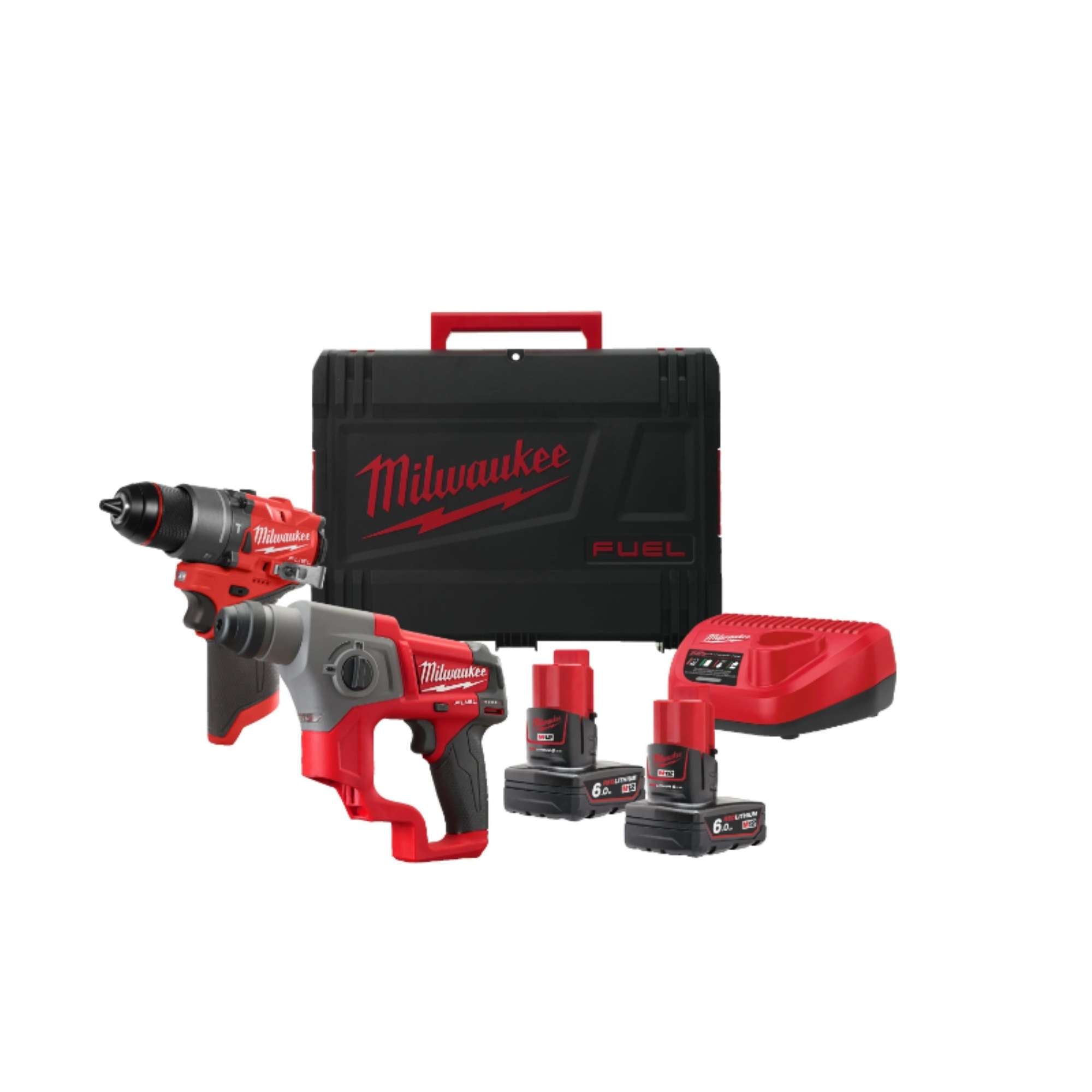 Kit 12V Trapano Conpercussione+Tasselatore Sds Plus - Milwaukee 4933480591