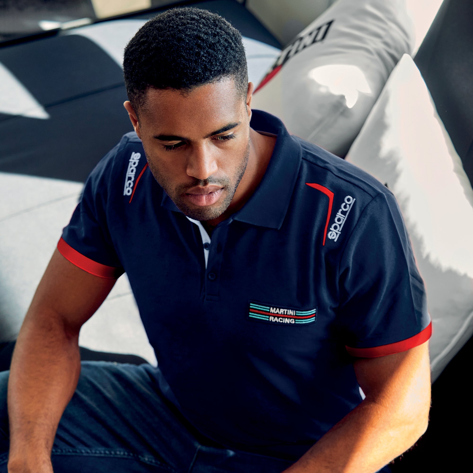 Sparco Polo Martini-R blu navy-abbigliamento Sparco Teamwork