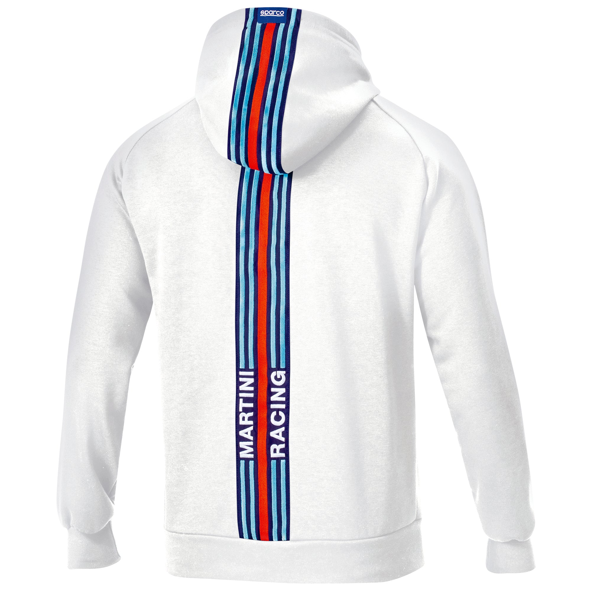 Sparco Hoodie Big Stripes Martini-R bianco