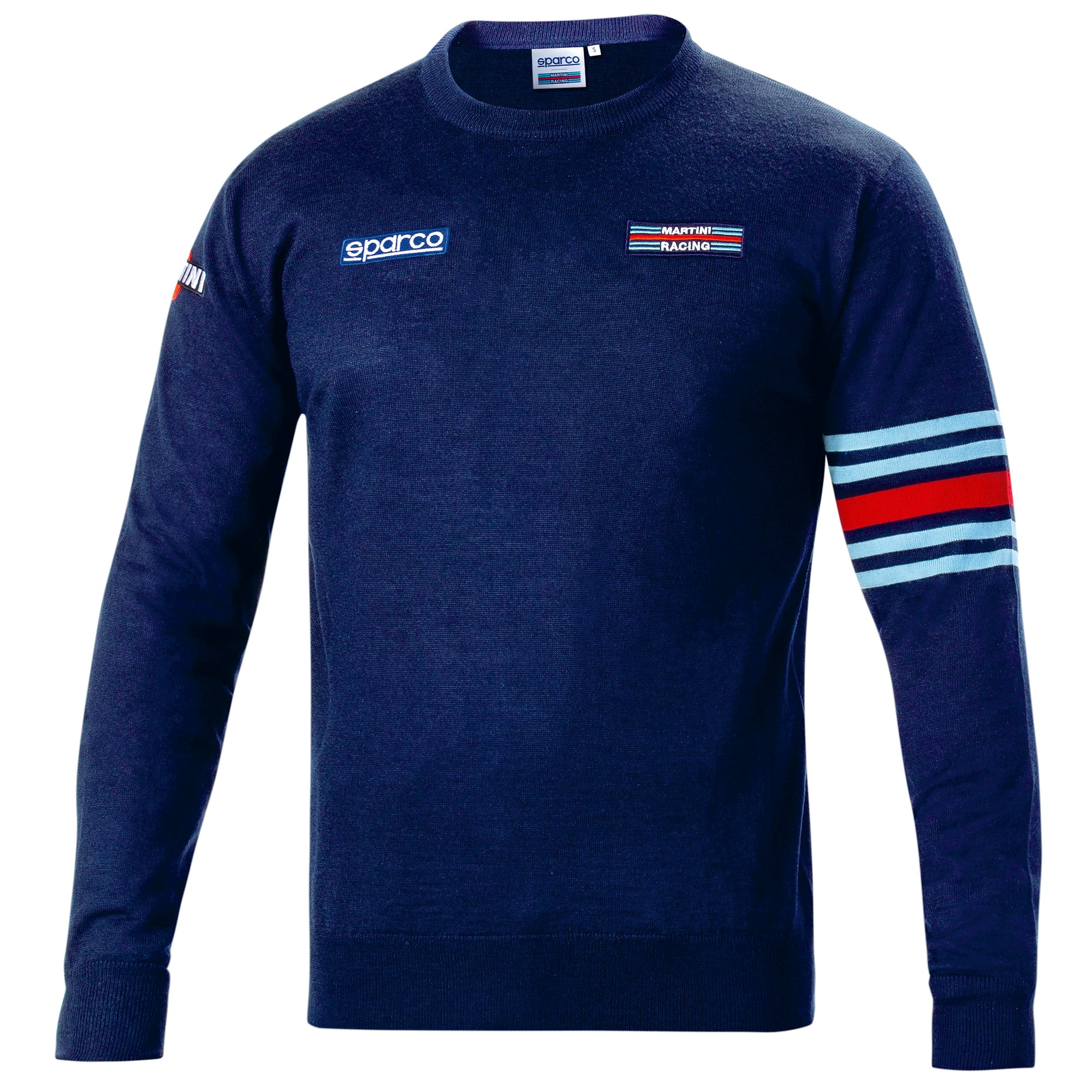 Sparco cotone Crewneck Sweatshirt Martini blu
