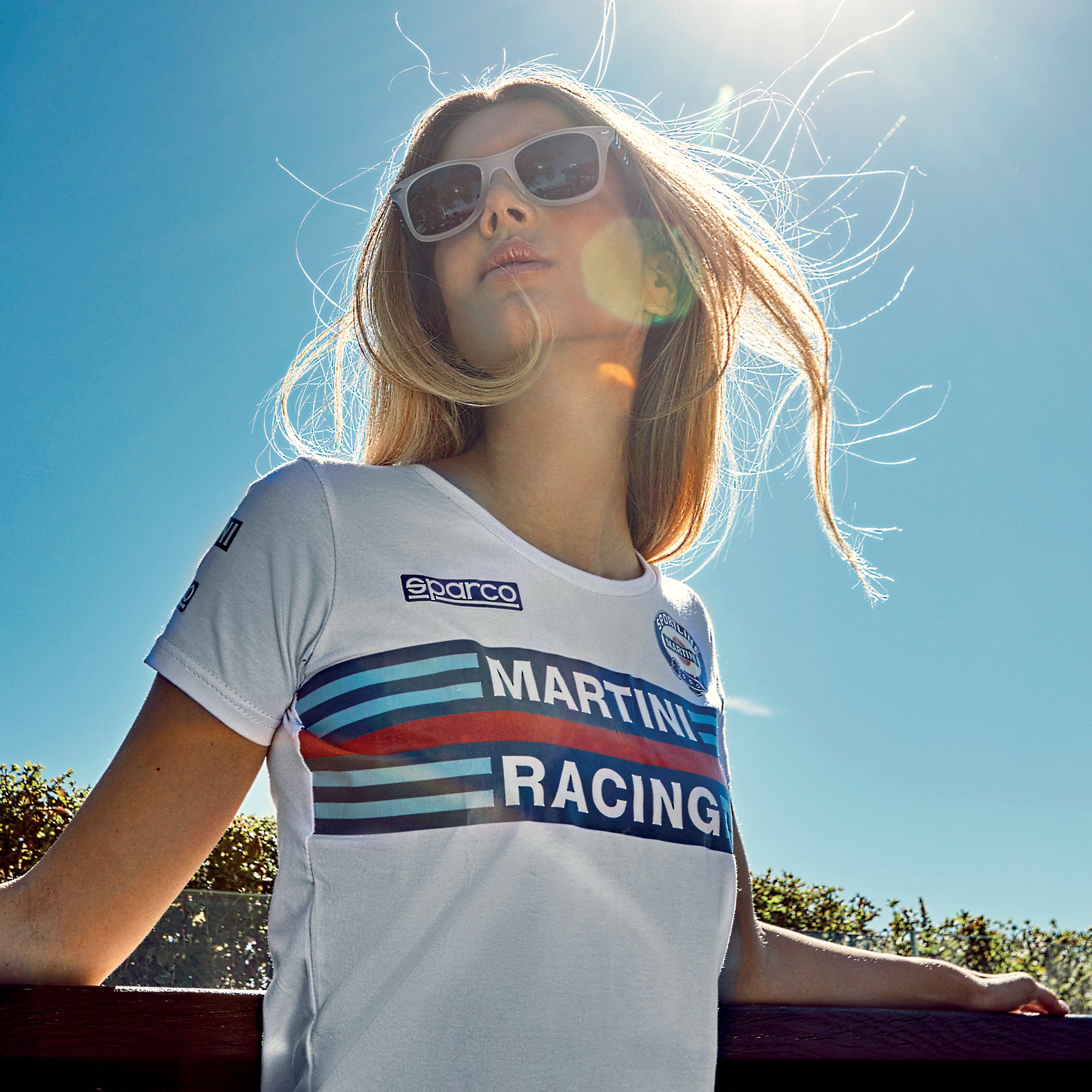 Sparco T-Shirt Lady Martini-R bianco-abbigliamento Sparco Teamwork