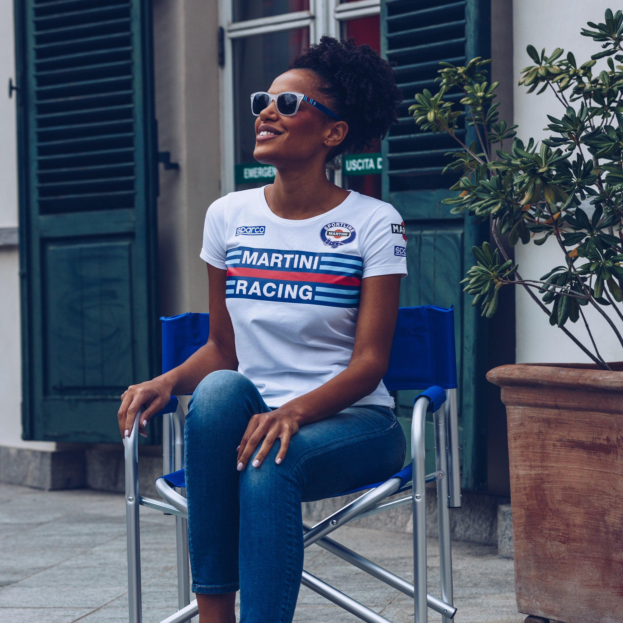 Sparco T-Shirt Lady Martini-R bianco-abbigliamento Sparco Teamwork