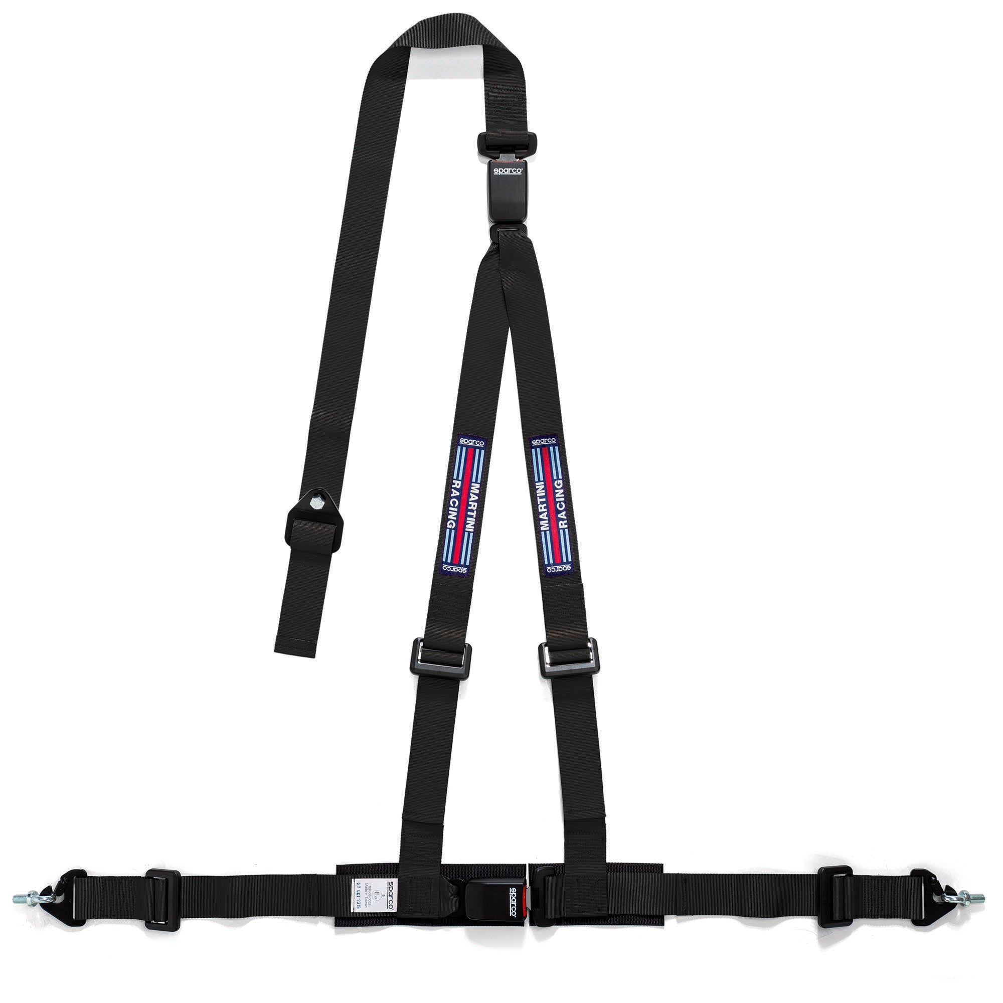 Sparco Cintura Martini Club H-3M Dual 3Pt nero Dual Buckle nero