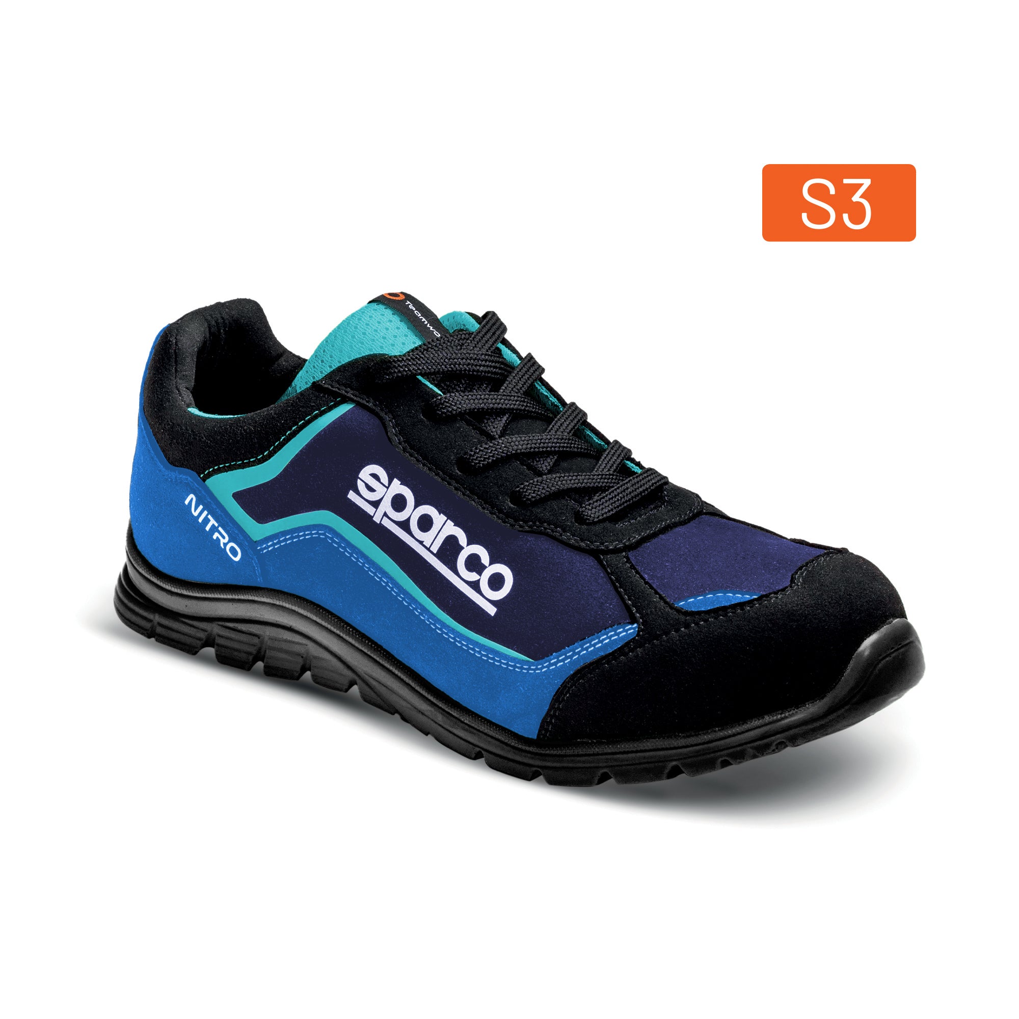 Sparco Scarpa Nitro Petter S3 Tg.48 nero/azzurro - scarpe antinfortunistiche da lavoro