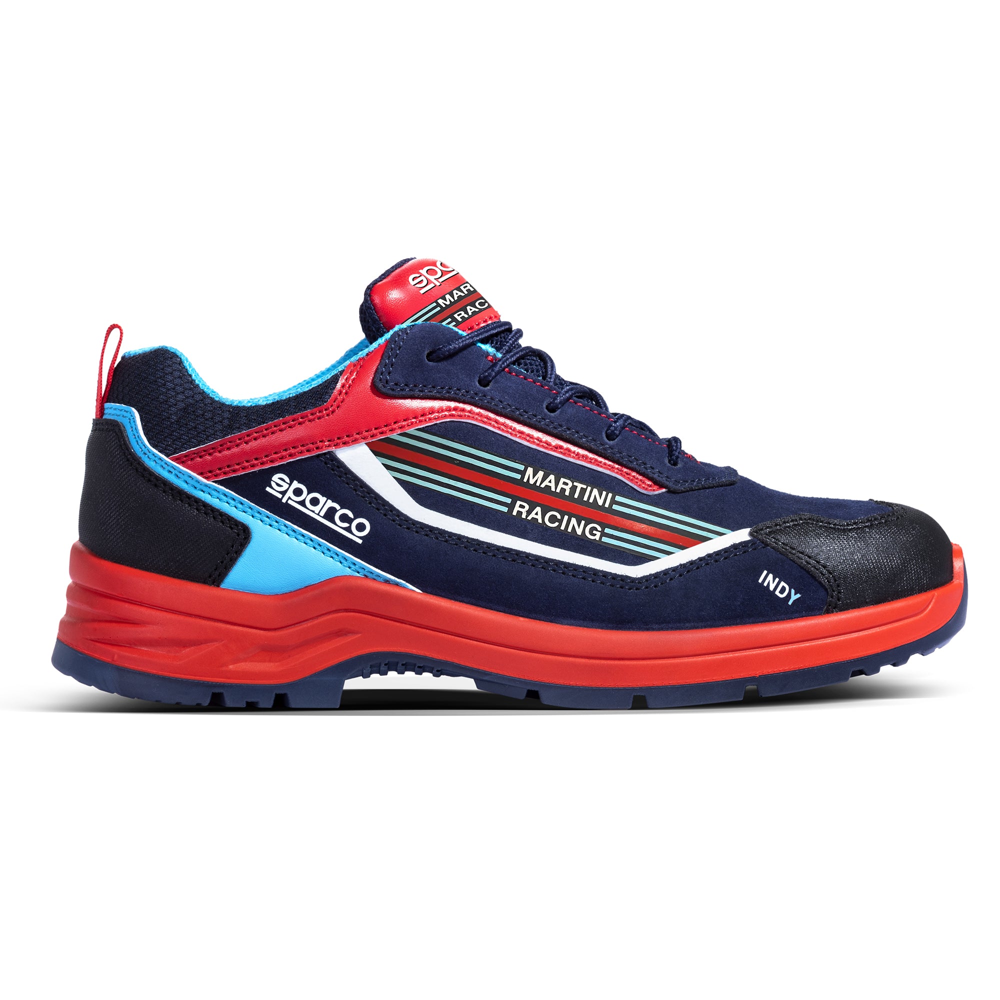 Sparco Scarpa Indy Saneroemo S3 Martini-R arancio fluo blu/rosso S3 mrbr-scarpe antinfortunistiche da lavoro