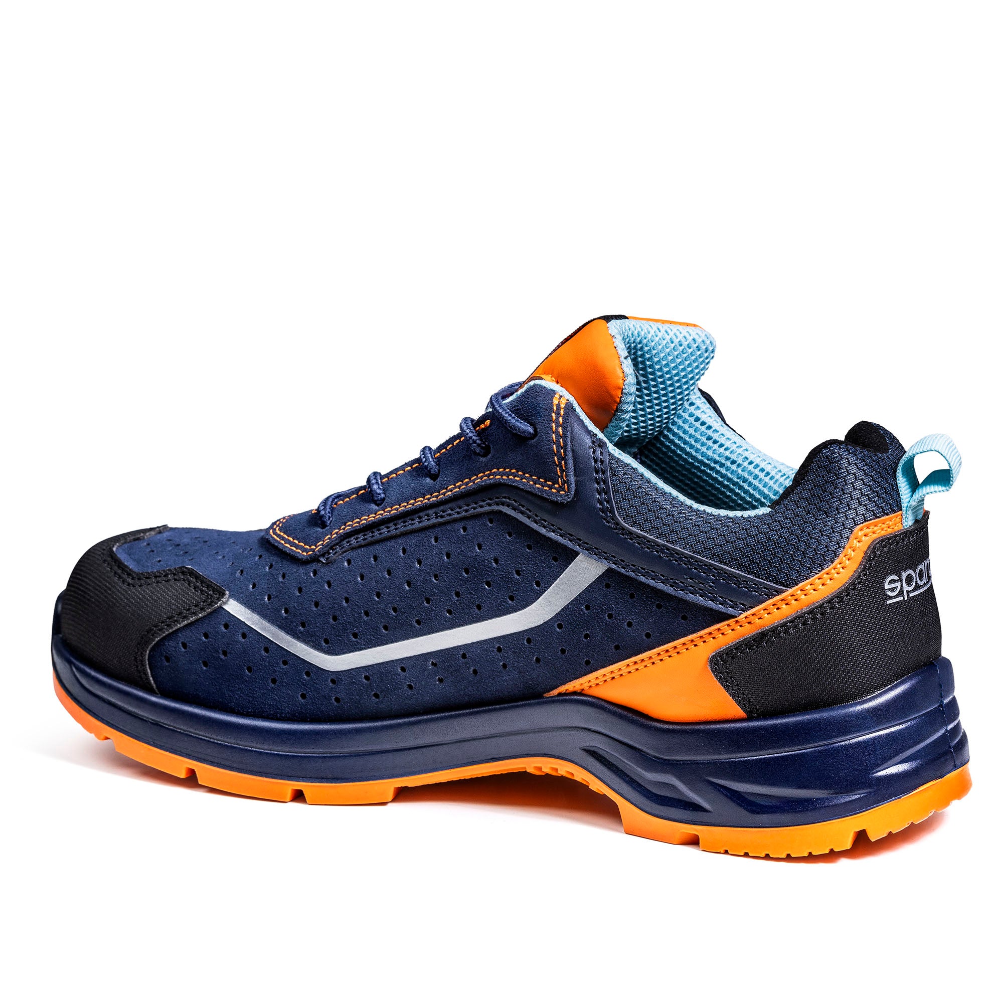 Sparco Scarpe Indy Meteor Gulf S1Ps ESD blu/ arancio fluo arancio fluo ESD FO blu navy/arancio fluo-scarpe antinfortunistiche da lavoro