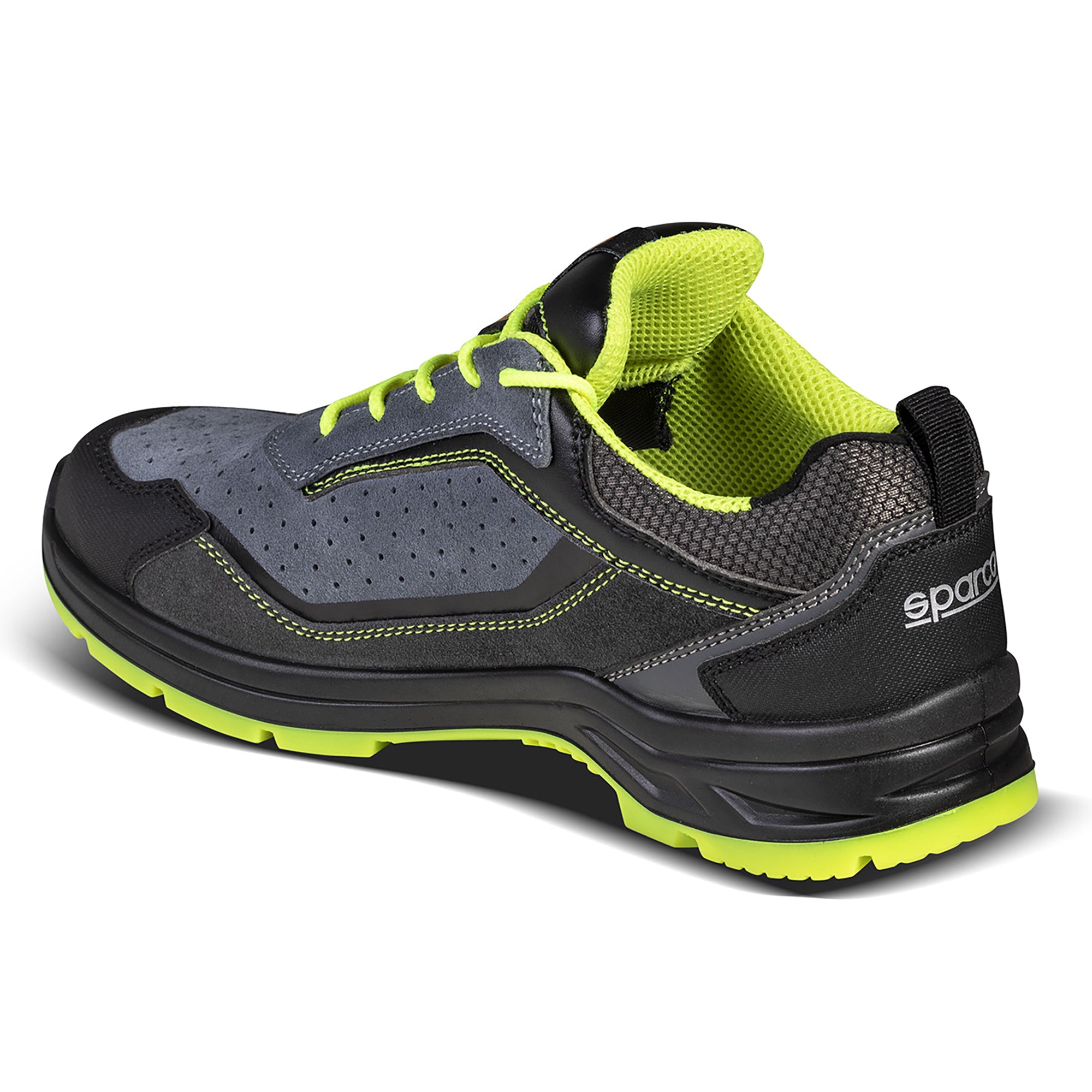 Sparco Scarpa Indy Texas S1P ESD grigio/giallo fluo -scarpe antinfortunistiche