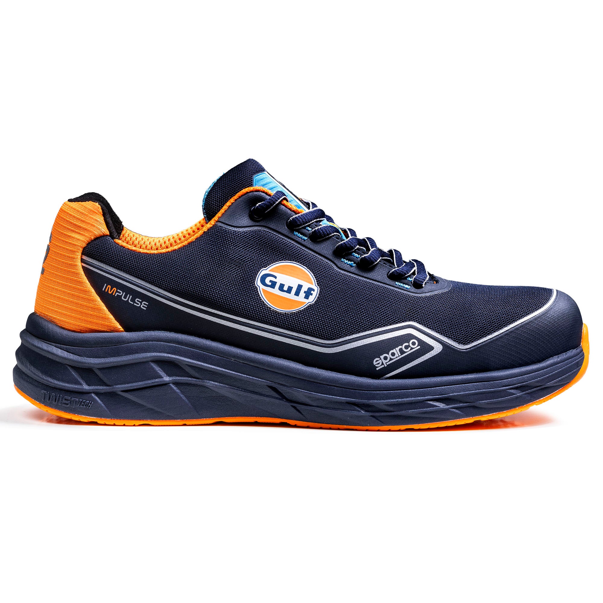 Sparco Scarpe Mirage Gulf S1Ps ESD blu/ arancio fluo ESD FO blu navy/arancio fluo-scarpe antinfortunistiche da lavoro