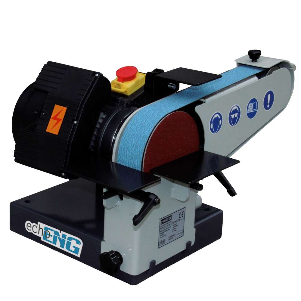 Levigatrice a nastro e disco 230V tavola regolabile FTX-50-LBD ENG PRO