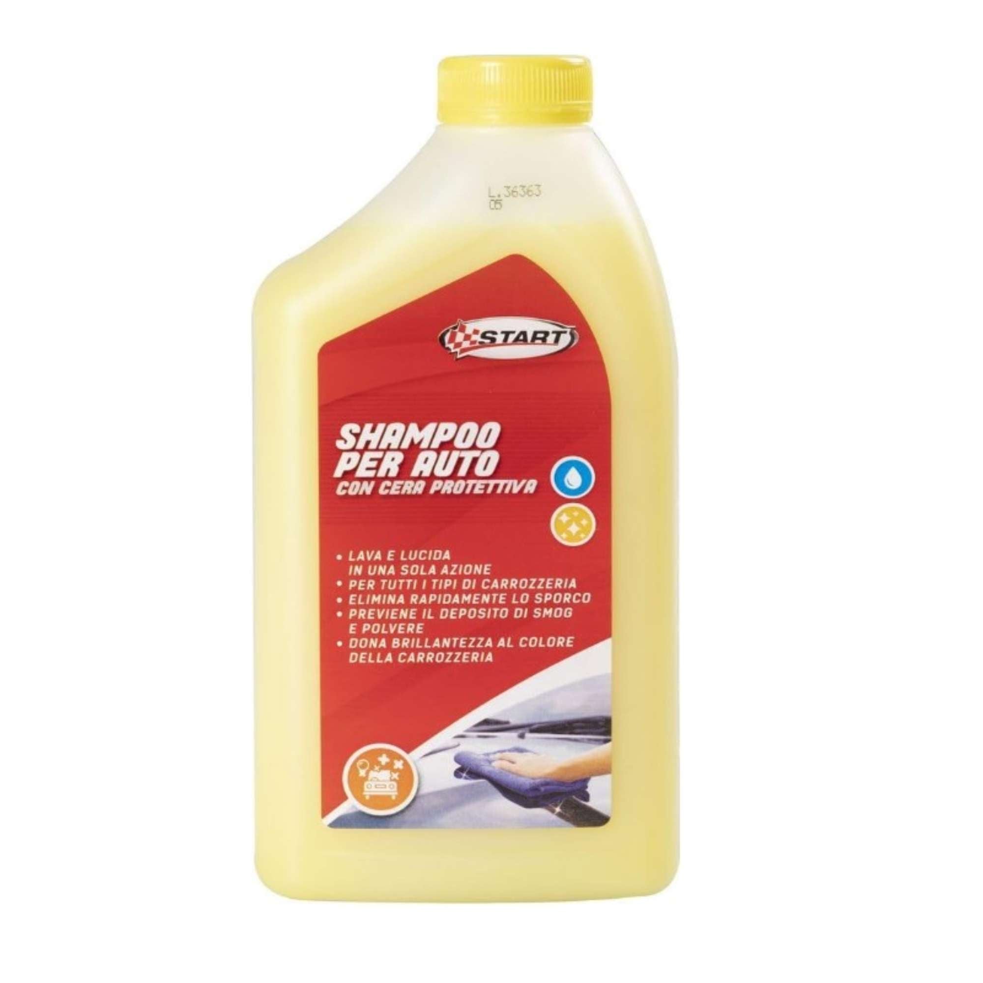 Shampoo per auto con cera 1L - Start 6520