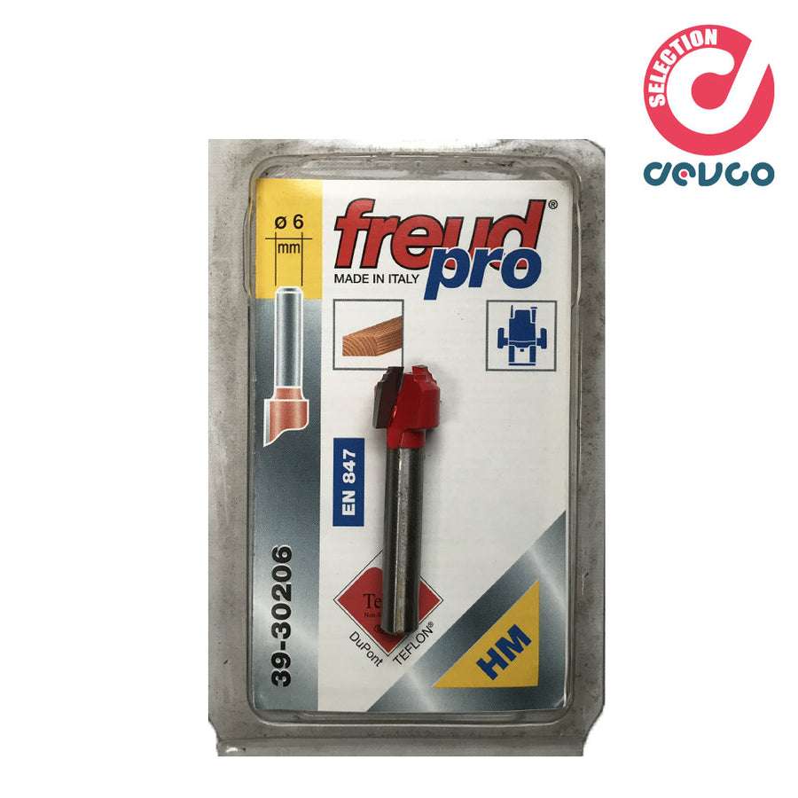 Fresa 2 taglienti per legno diametro 6  Freud - 39-30206