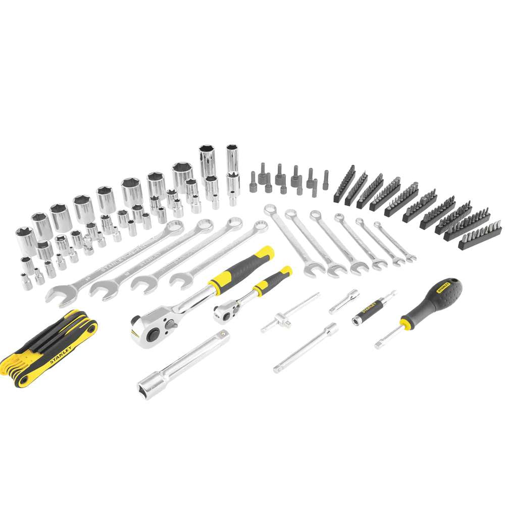 Set Chiavi a Bussola 175Pz Attacchi 1/4" + 1/2" Stanley STMT17380-1