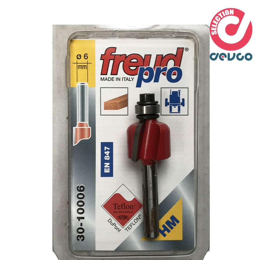 Fresa 2 taglienti per legno diametro 6  Freud - 30-10006