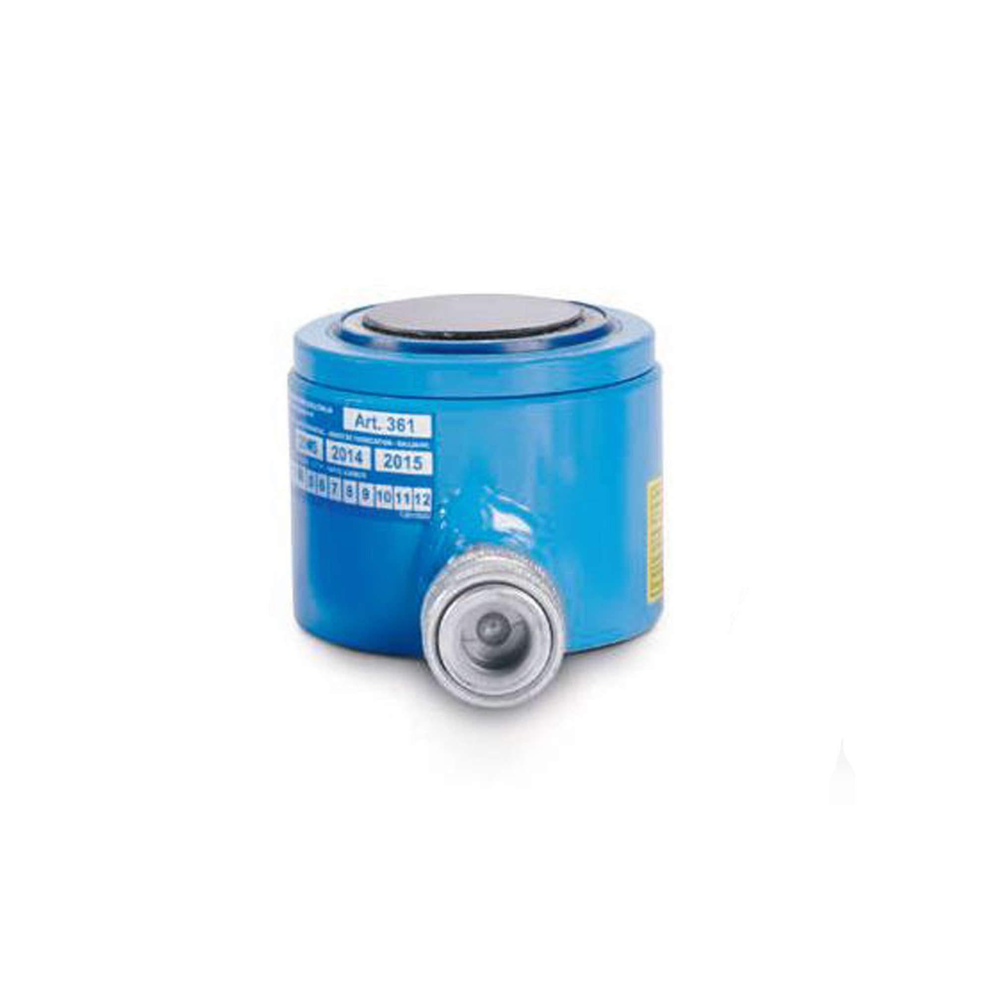 Cilindro idraulico capacità 20 ton con ritorno a molla H.105mm - OMCN 361/AM