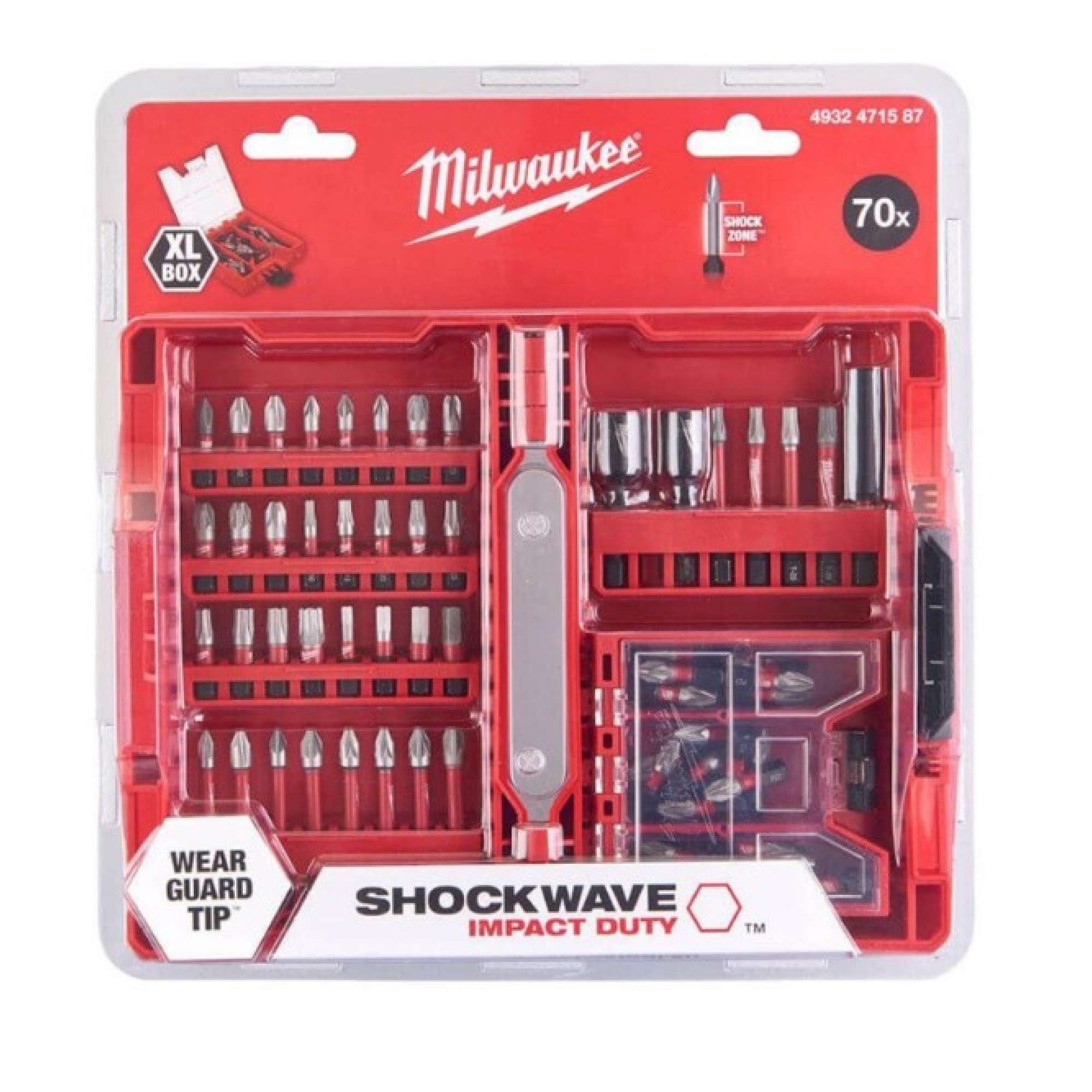 Set Bit Avvitatura 70 Pz - Milwaukee 4932471587
