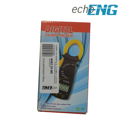 Pinza amperometrica tester digitale multimetro portatile test puntali SM 52 CM46