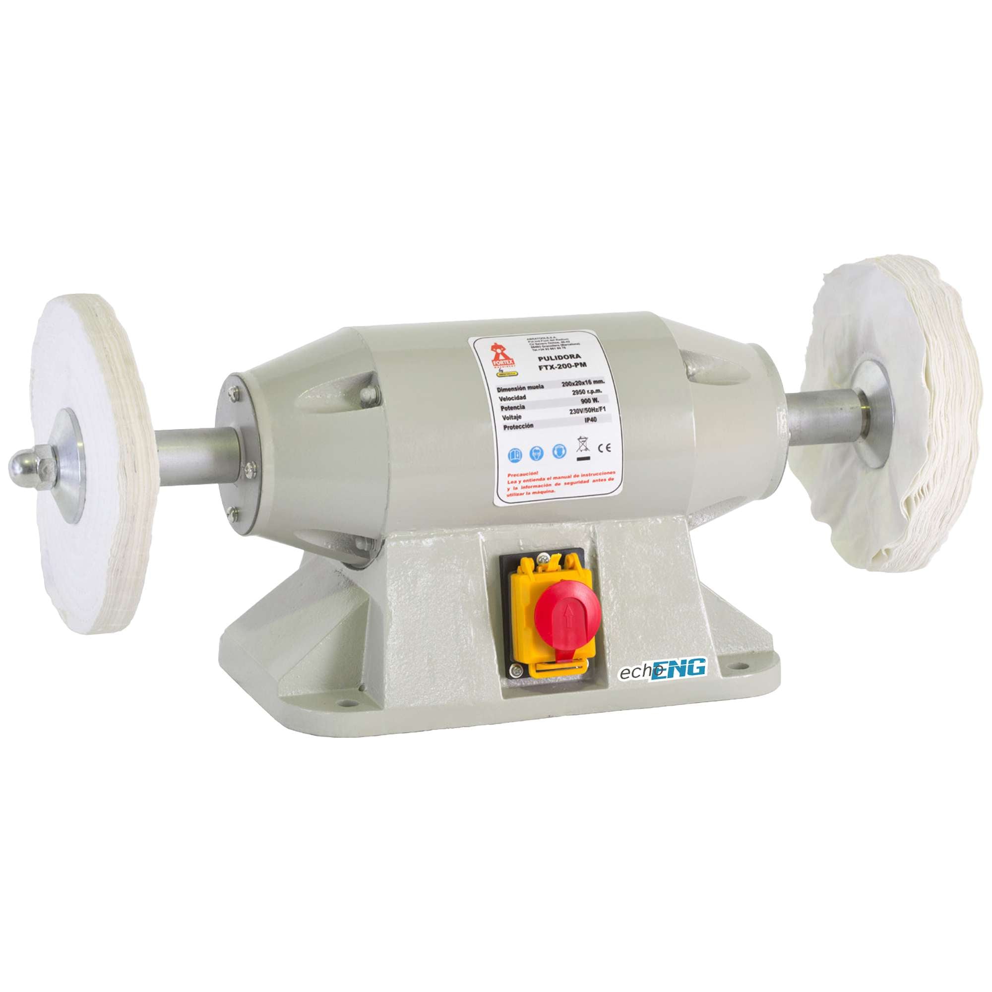 Pulitrice professionale con cuscinetti a sfera FTX-200-PM ENG PRO