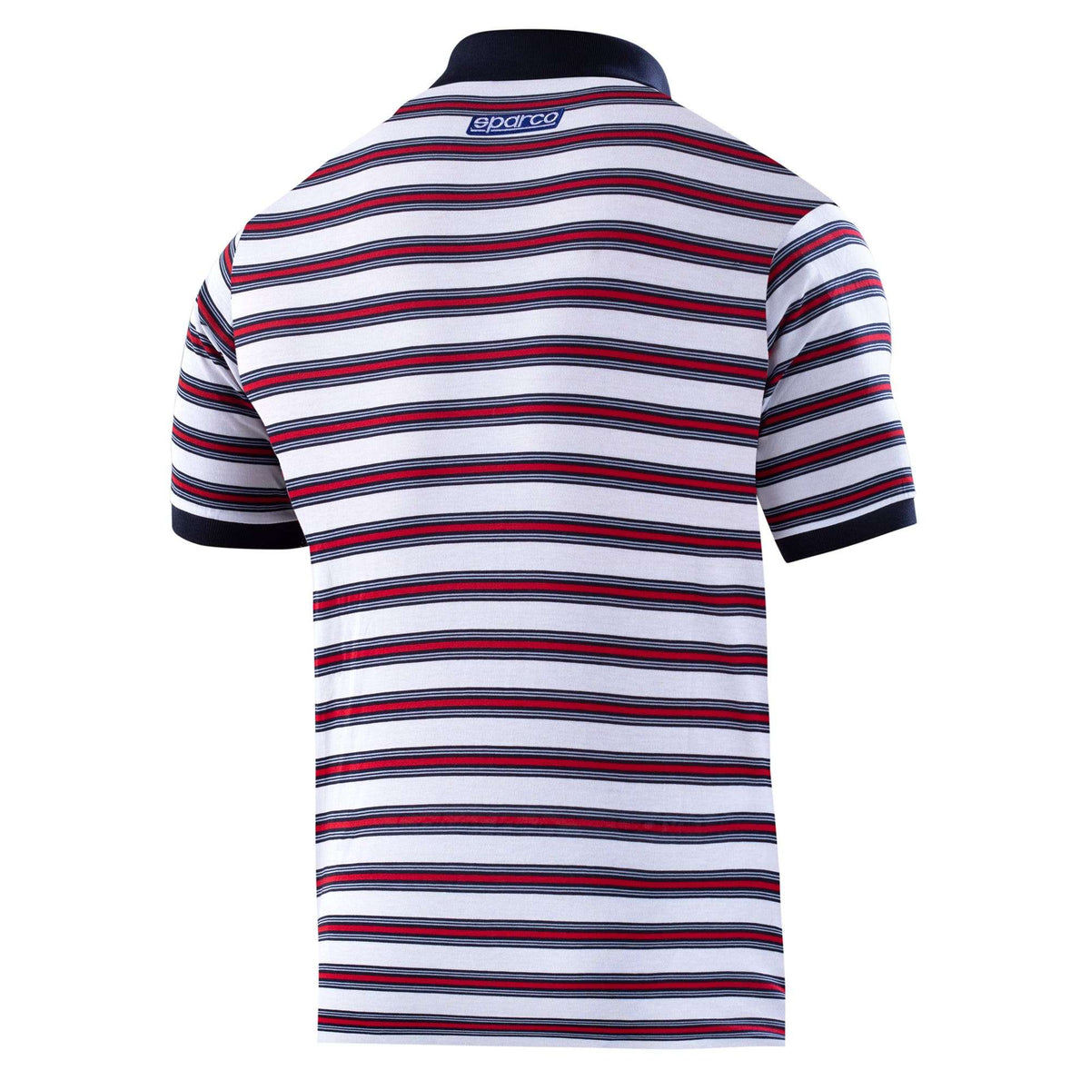 Sparco Polo Replica Sportline Stripes Mart bianco-abbigliamento