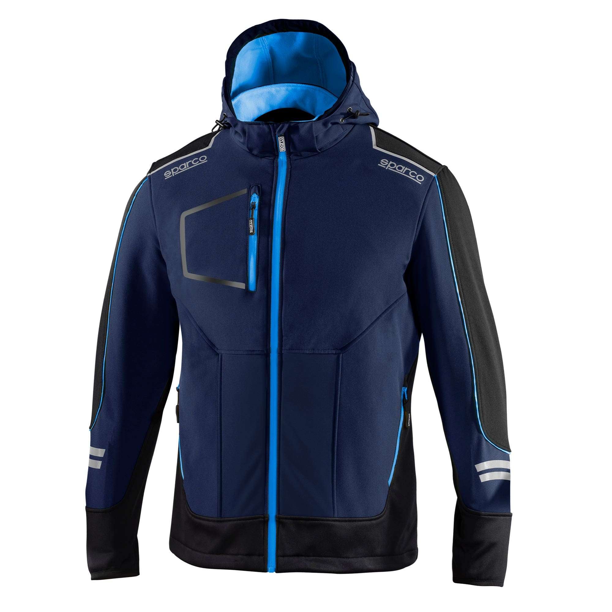 Sparco Soft-Shell Tech York blu navy/azzurro taglia XS